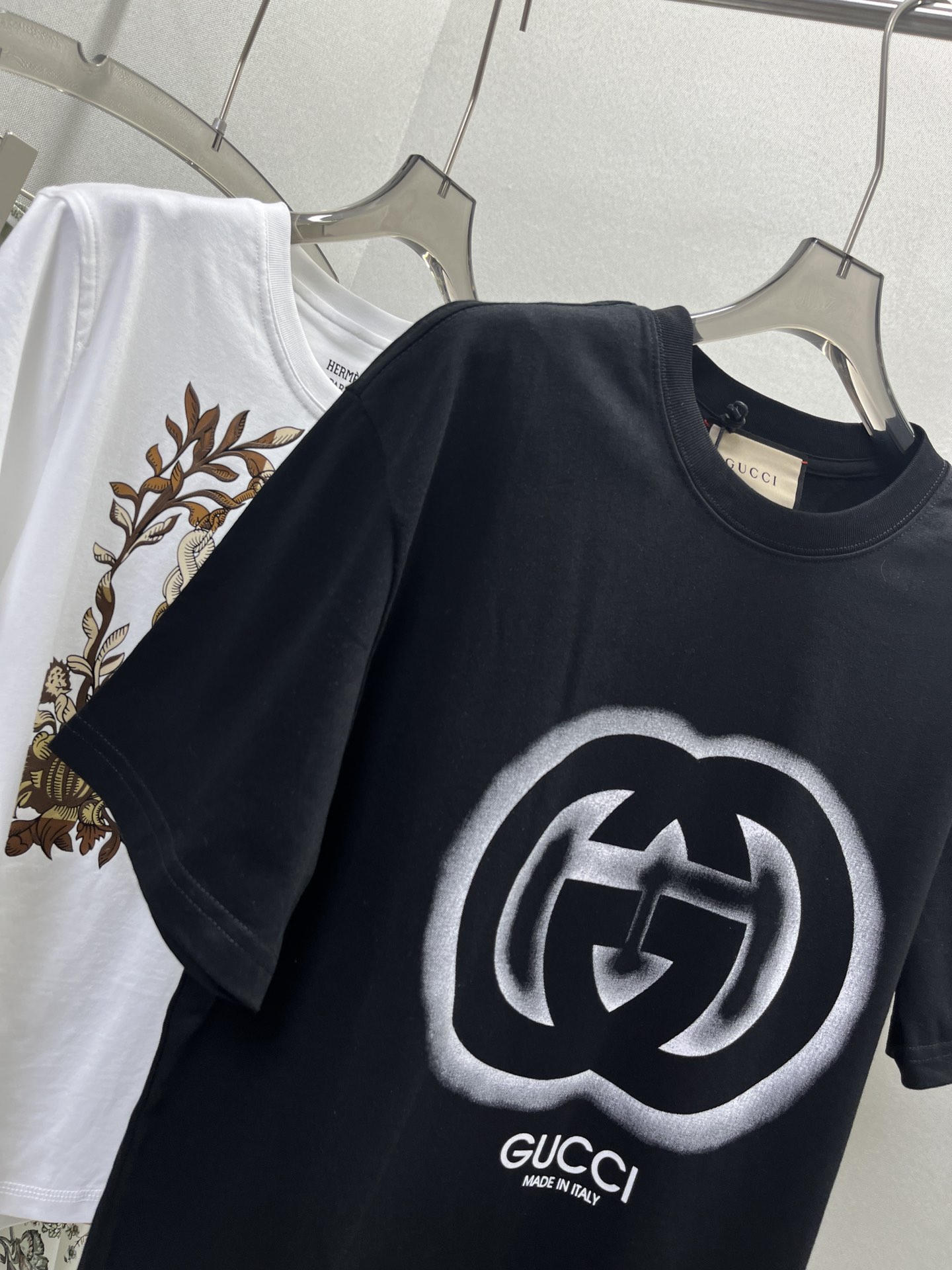 特別価格アイテム gucci ドナルド t シャツスーパーコピー 純綿 トップス プリント 半袖 人気品 男女兼用 ブラック_5