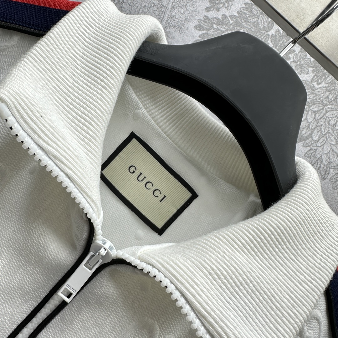 グッチ の アウター偽物 セット 純綿 カジュアルパンツ 長袖トップス 運動服 大人気 ファッション ホワイト_4