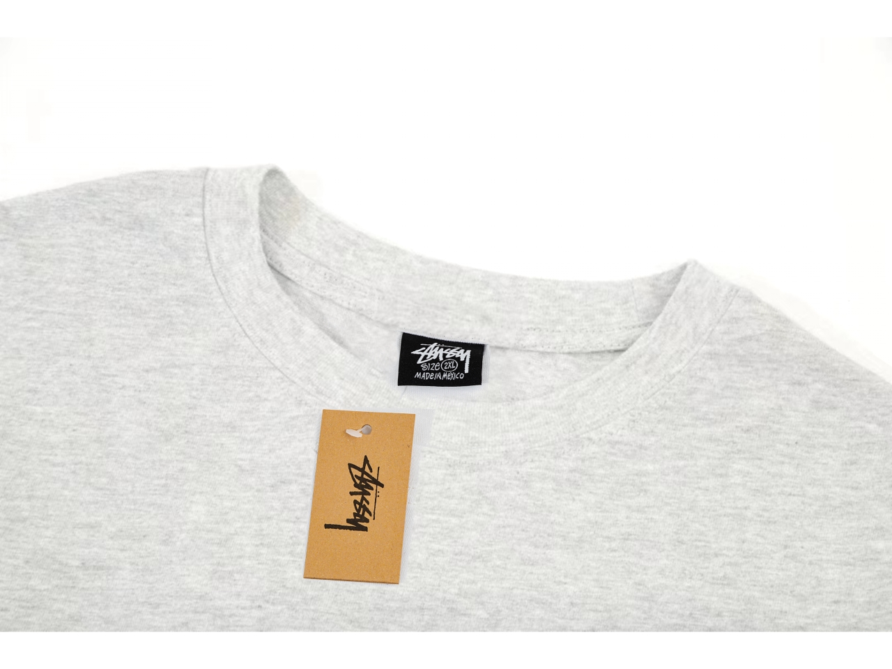新品販売 ステューシーコラボtシャツコピー 触り心地が良い 純綿 トップス プリント 柔らかい  グレイ_3