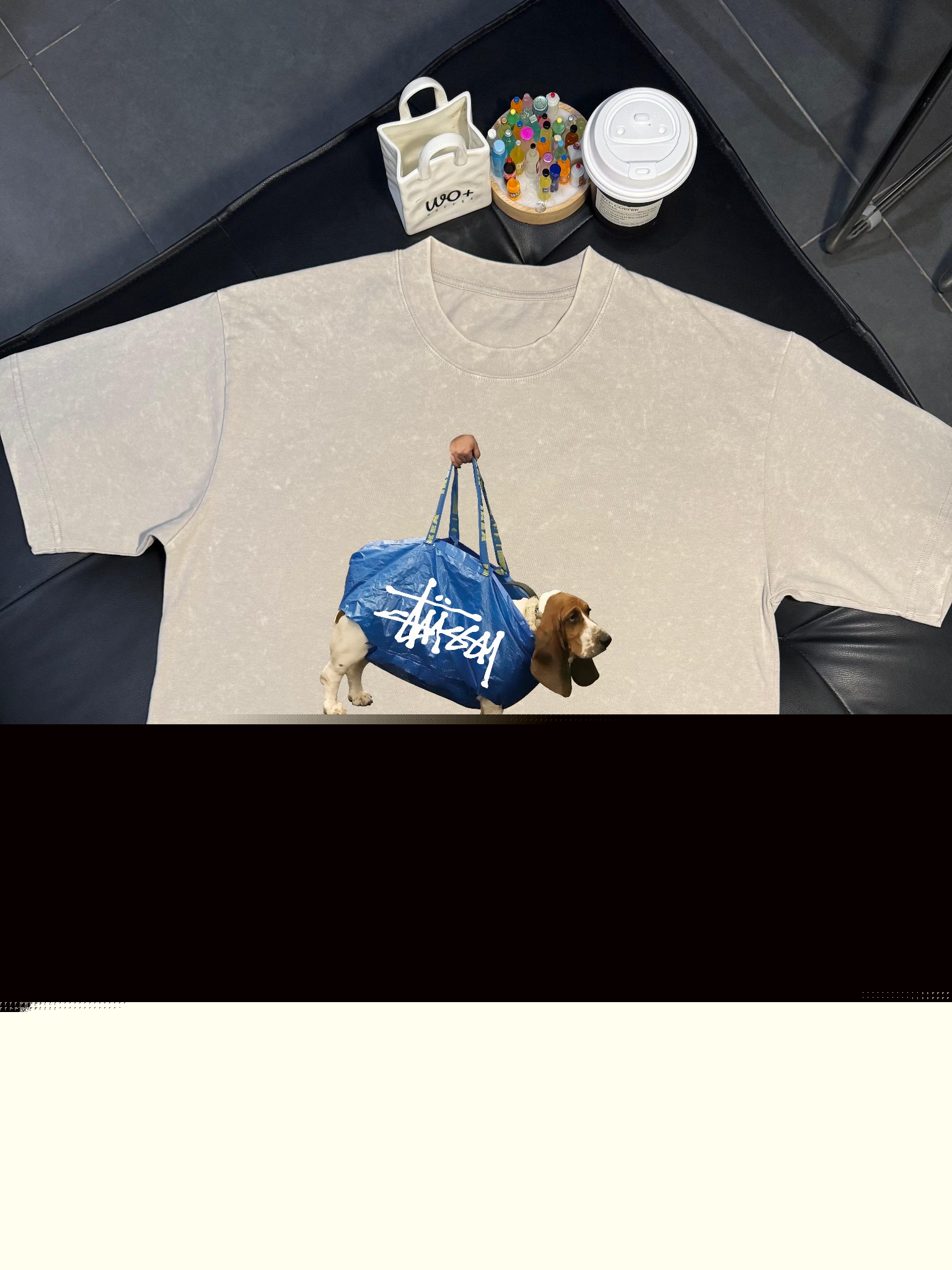 お買い得品 短袖 シンプル ステューシーいちごtシャツスーパーコピー  純綿 トップス 犬プリント 激安 柔らかい ブラウン_8