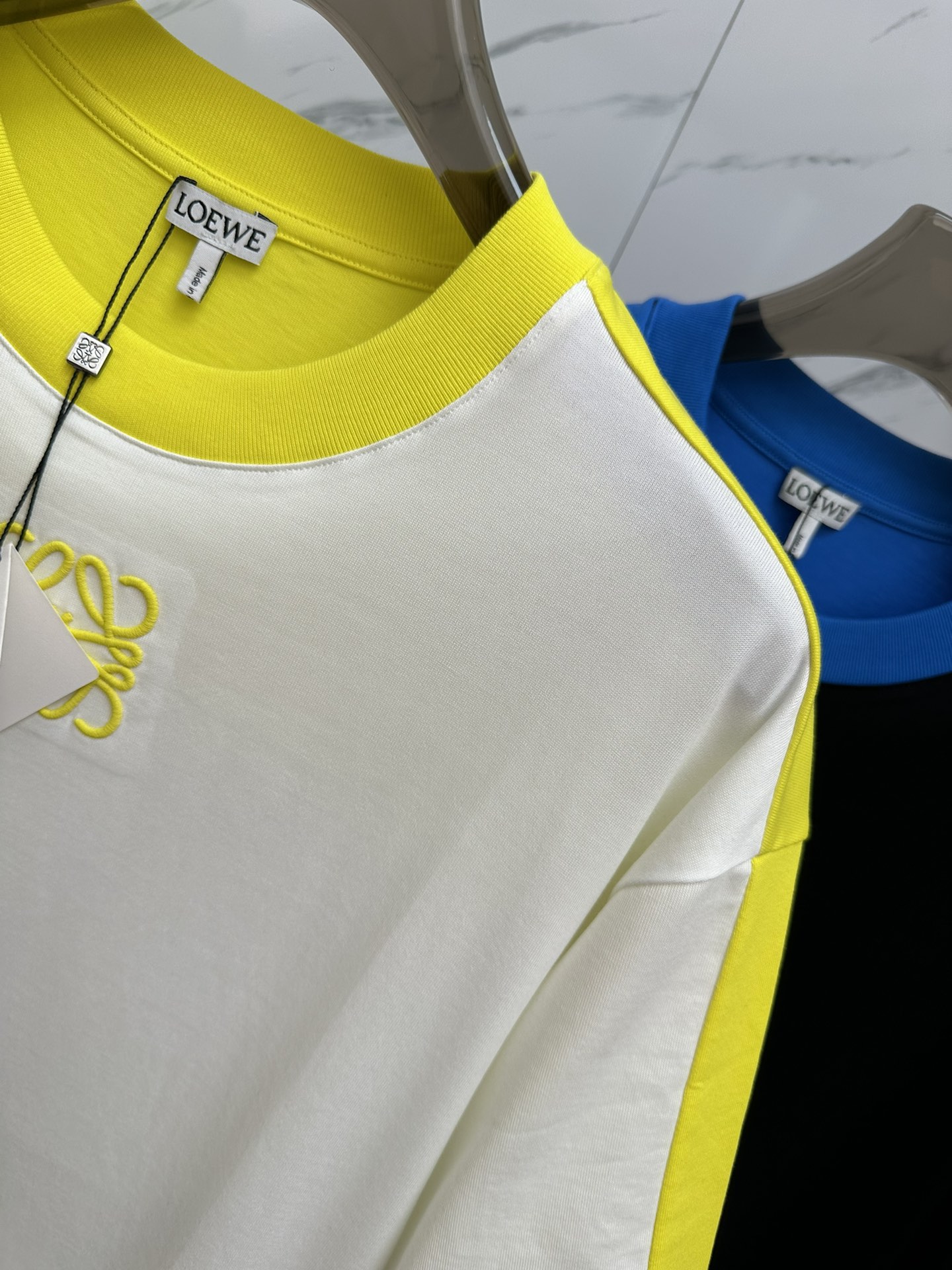平野紫耀 ロエベtシャツ激安通販 丸首 クルーネック 純綿 トップス 弾性がいい simple  期間限定品 ホワイト_8