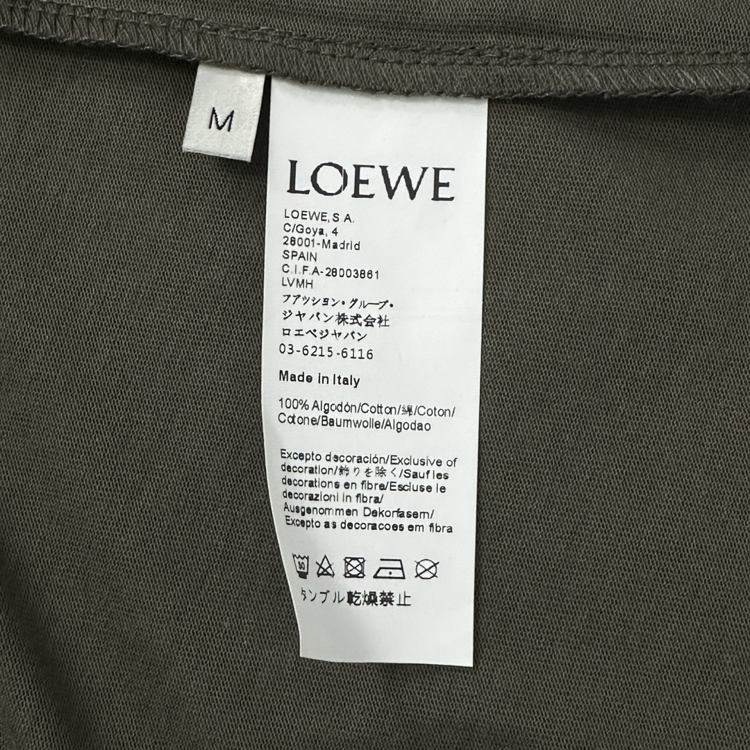 一番安い ロエベtシャツ 中古偽物 雰囲気がいい クルーネック 100％綿 トップス 半袖 ロゴ刺繍 シンプル グレイ_6