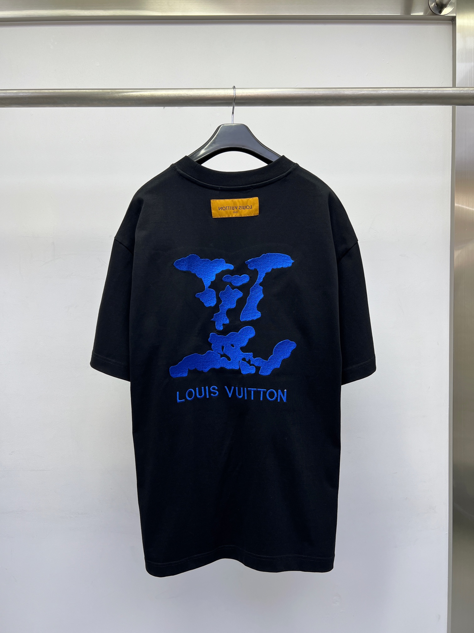 レディース ルイヴィトンtシャツ偽物 新着アイテムが入荷しました！半袖 夏服 トップス 純綿 刺繍 ブラック_2