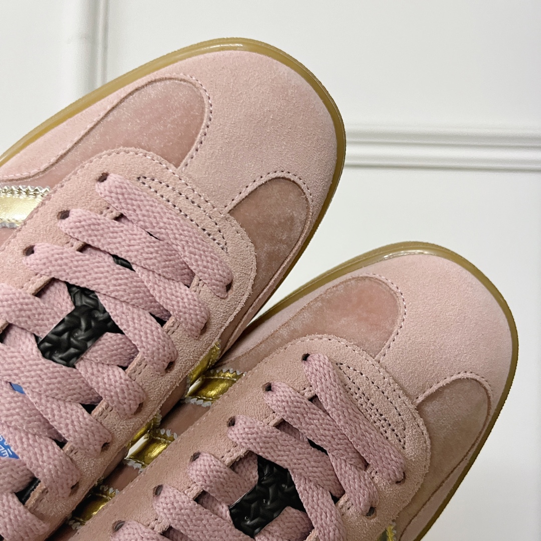 最新到着‼レディース グッチ スニーカースーパーコピー 運動 adidas x Gucciコラボ ランニング カップル 防滑 カジュアル ピンク_7