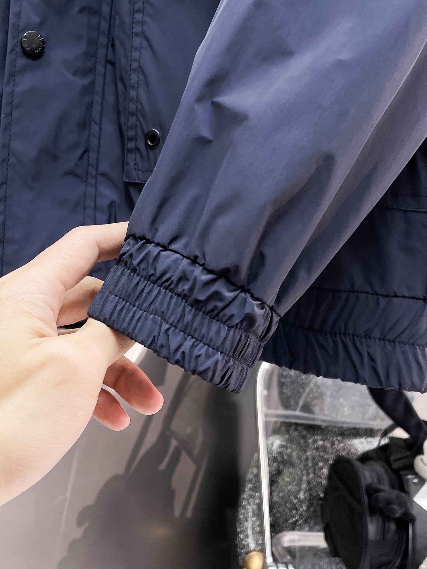 大販売 プラダ ジャケット アウトレット偽物 品質保証 トップス アウター 防風 ハイネック 通気 メンズ ブルー_8