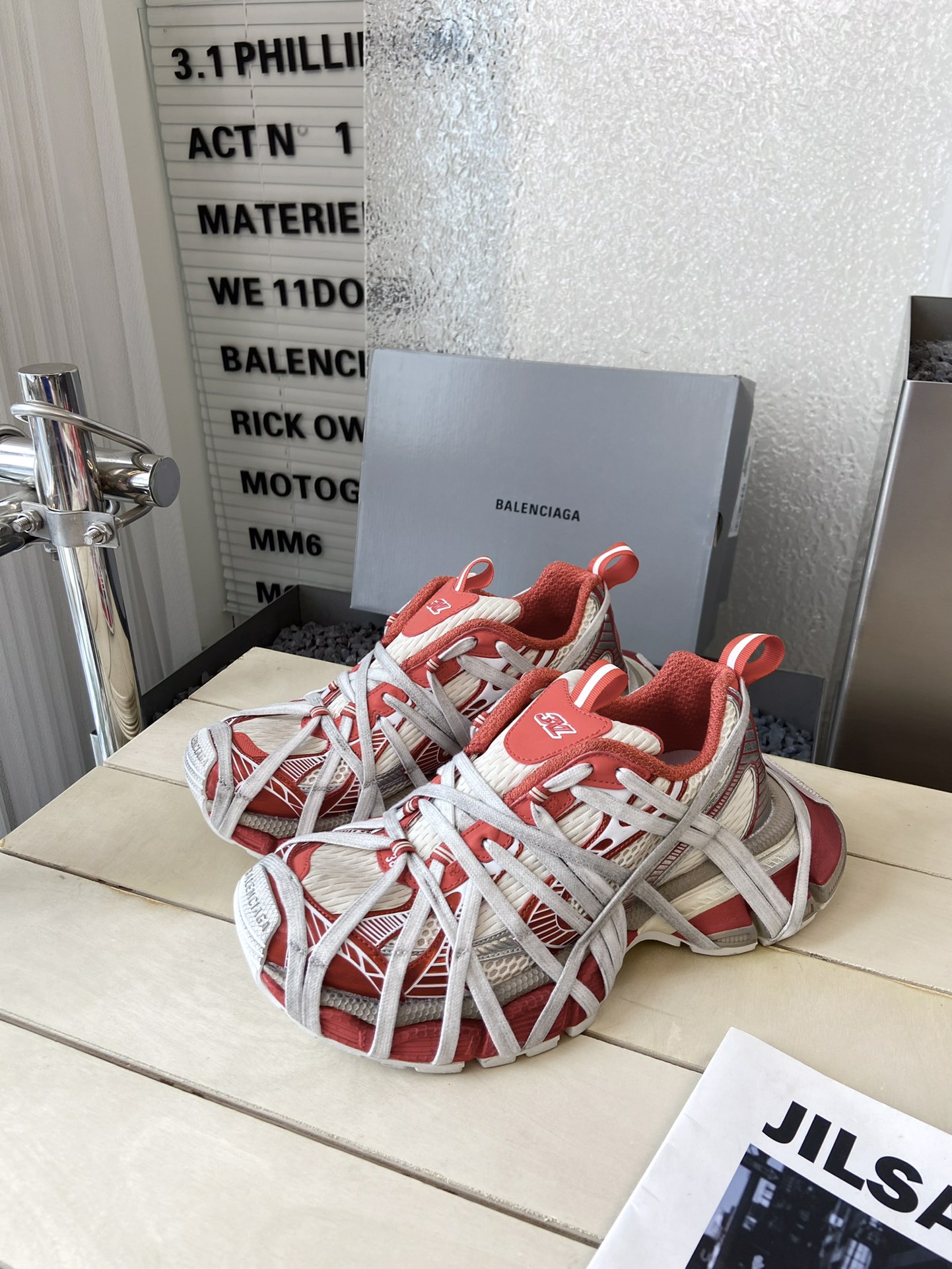 balenciaga ソックス スニーカーコピー 軽量 カジュアル シューズ ゴム底 カップル ゴム底 レッド_2