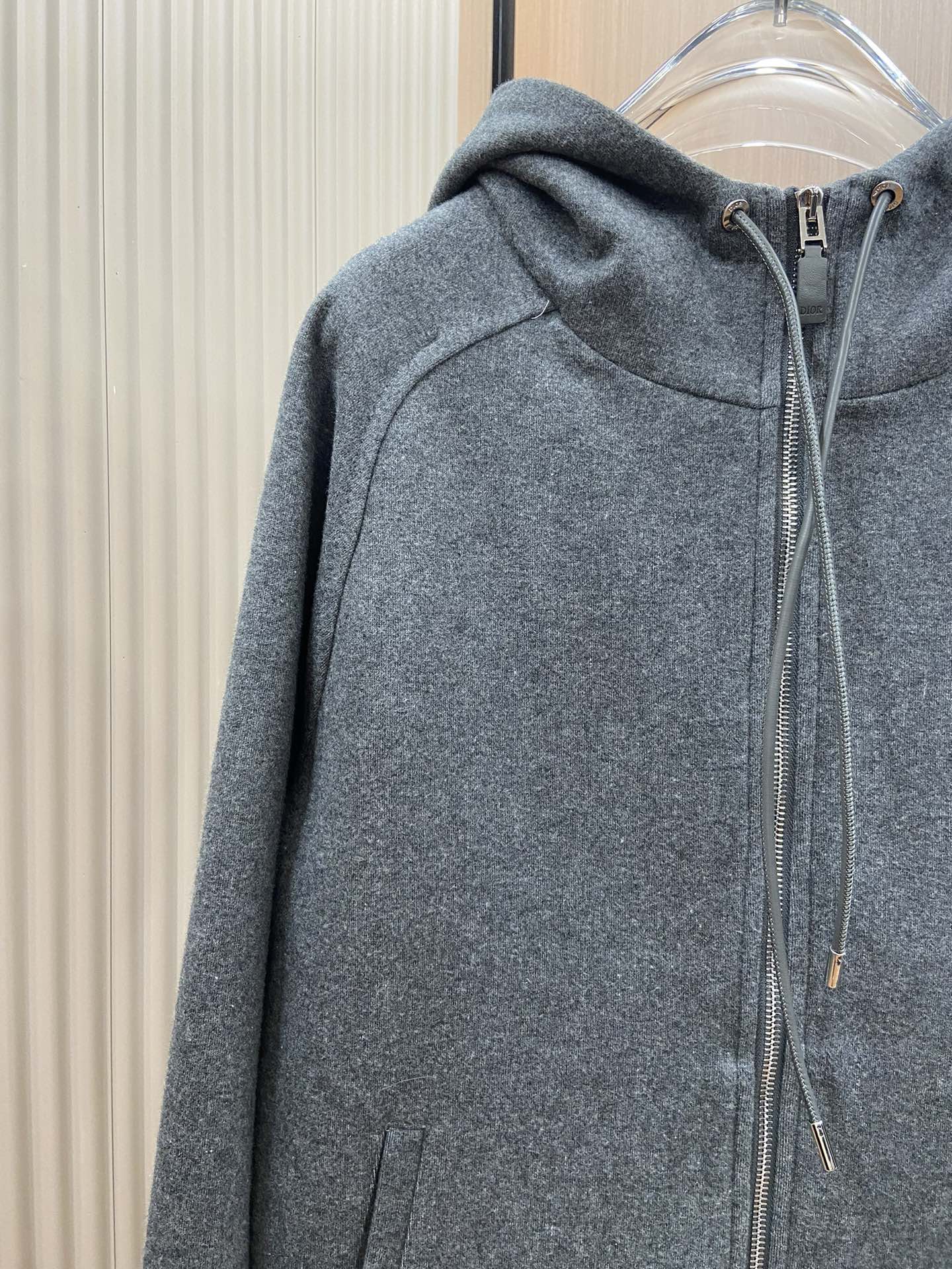 dior ジャケット サイズ感スーパーコピー 運動 トップス アウター 厚い 暖かい フード付き グレイ_3