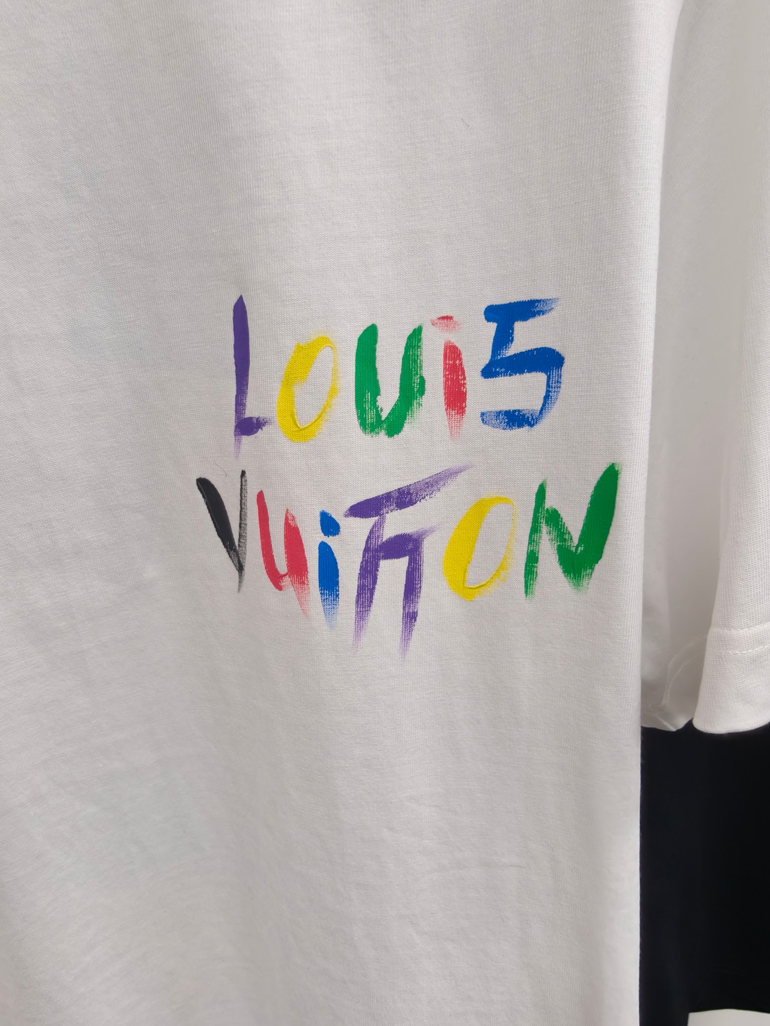夏服 柔軟 ルイヴィトンtシャツヤフオクスーパーコピー 半袖 トップス 純綿 プリント シンプル ホワイト_3
