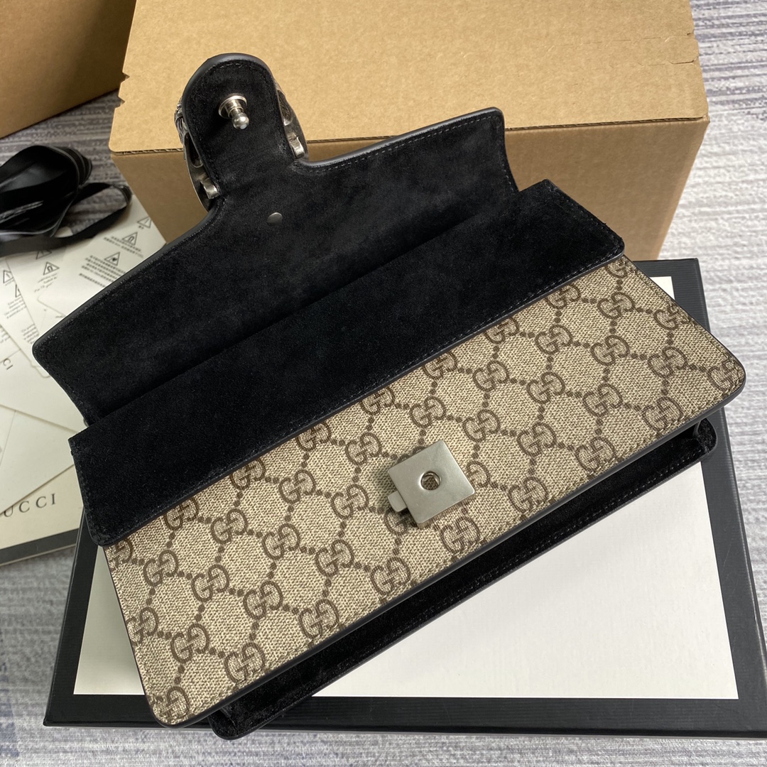 gucci バッグコピー 斜め掛けバッグ 本革 レザー 品質保証 シンプル 花柄 ブラウン_6