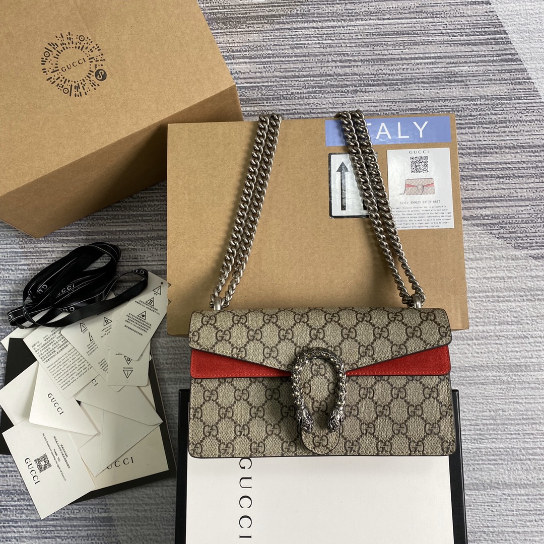 gucci ショルダー バッグ激安通販 斜め掛けバッグ 本革 レザー 品質保証 499623 花柄 レッド_1