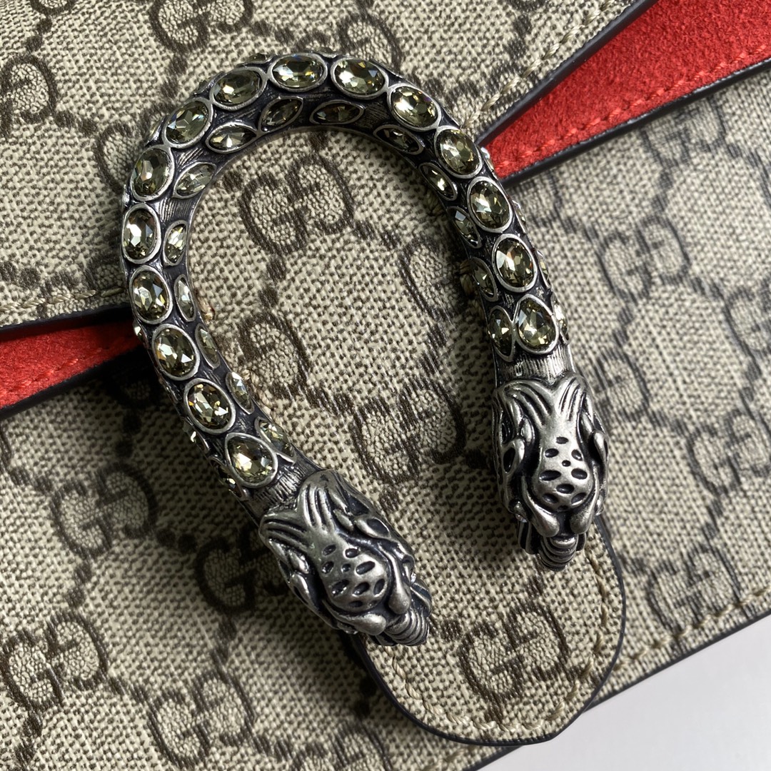 gucci ショルダー バッグ激安通販 斜め掛けバッグ 本革 レザー 品質保証 499623 花柄 レッド_4