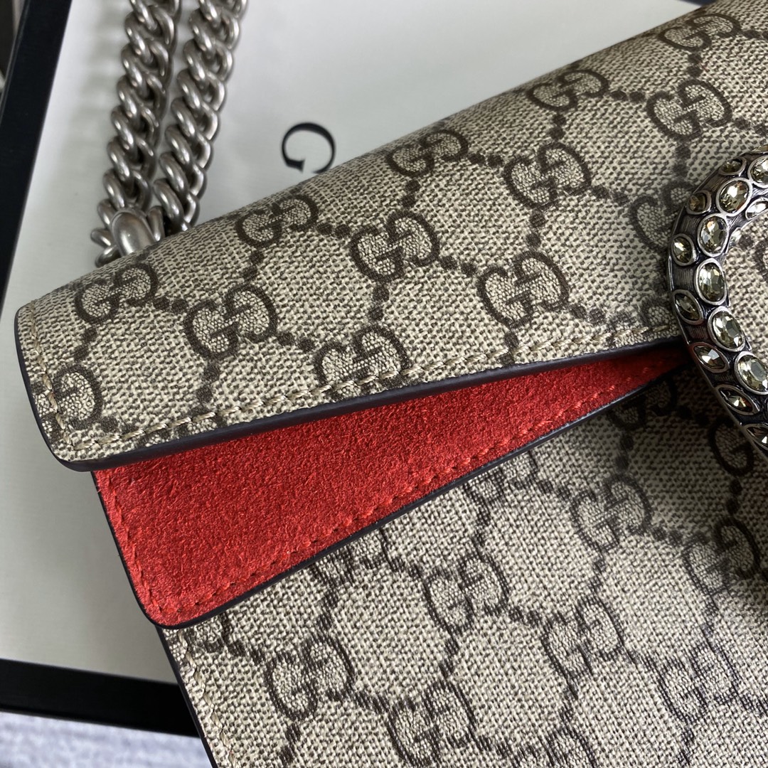 gucci ショルダー バッグ激安通販 斜め掛けバッグ 本革 レザー 品質保証 499623 花柄 レッド_5