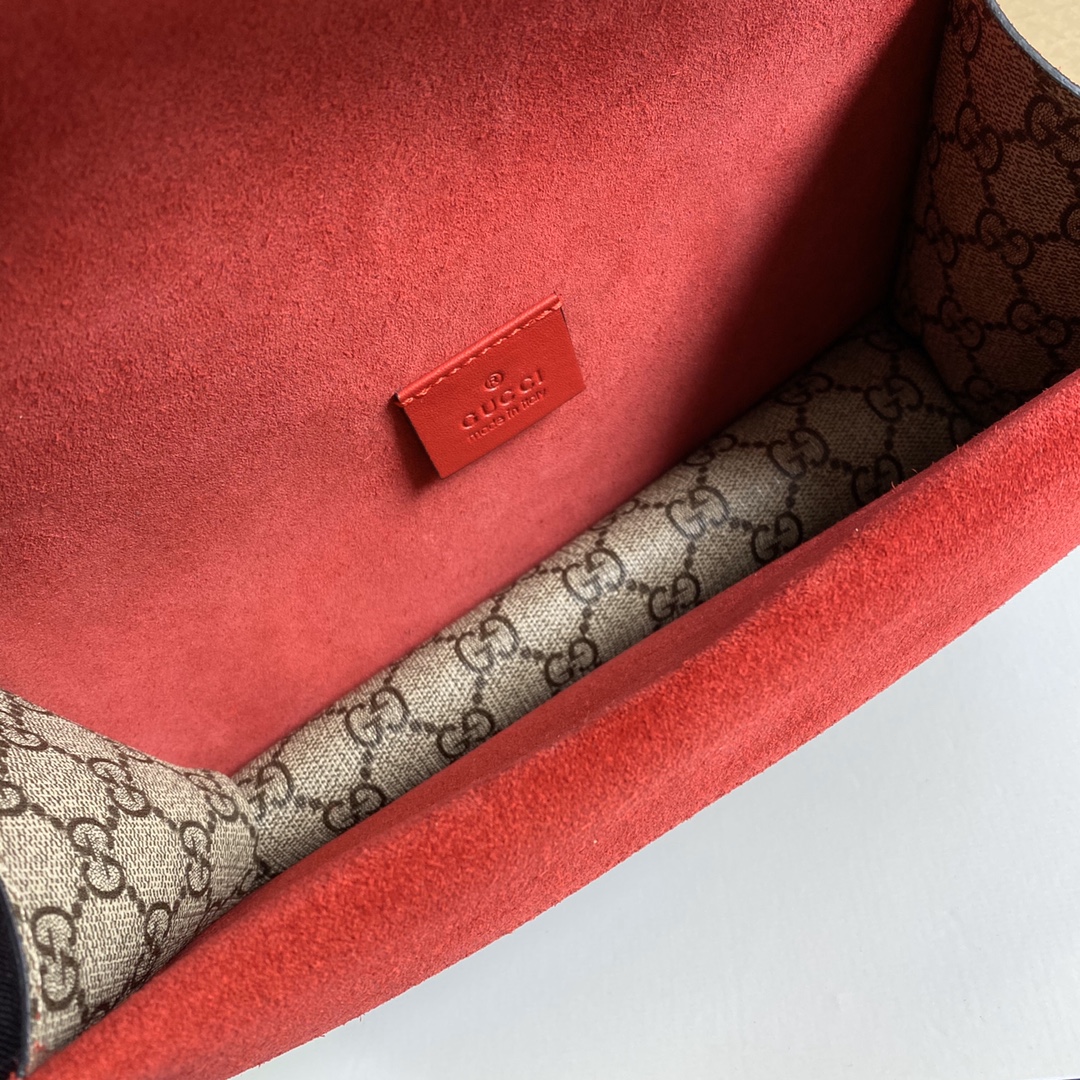 gucci ショルダー バッグ激安通販 斜め掛けバッグ 本革 レザー 品質保証 499623 花柄 レッド_8