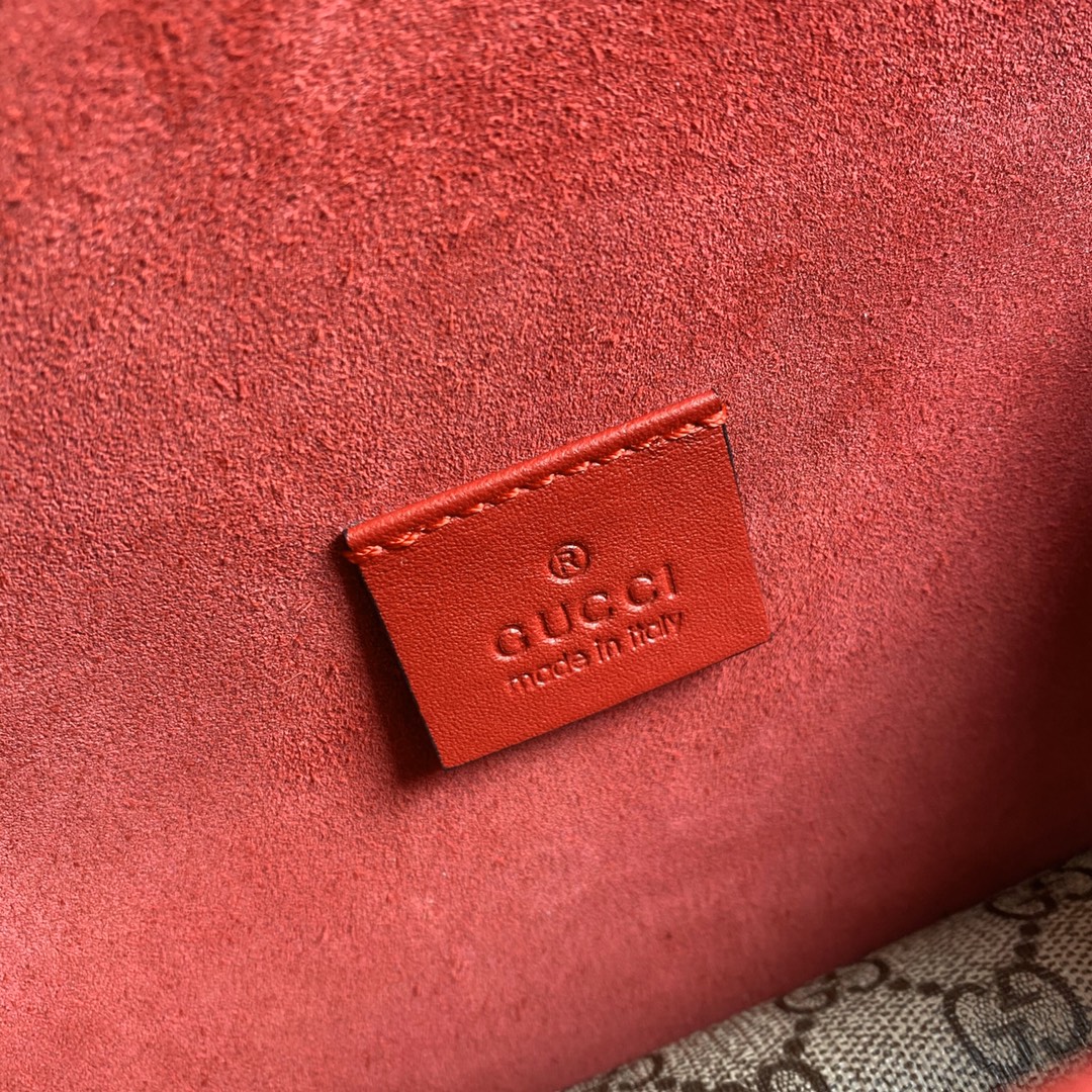 gucci ショルダー バッグ激安通販 斜め掛けバッグ 本革 レザー 品質保証 499623 花柄 レッド_9