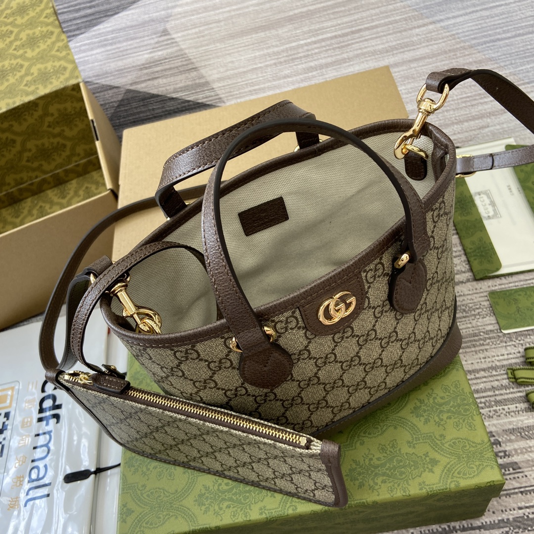 一番安い gucci バックコピー ハンドバッグ 本革 レザー 811716 花柄 上質 ブラウン_4
