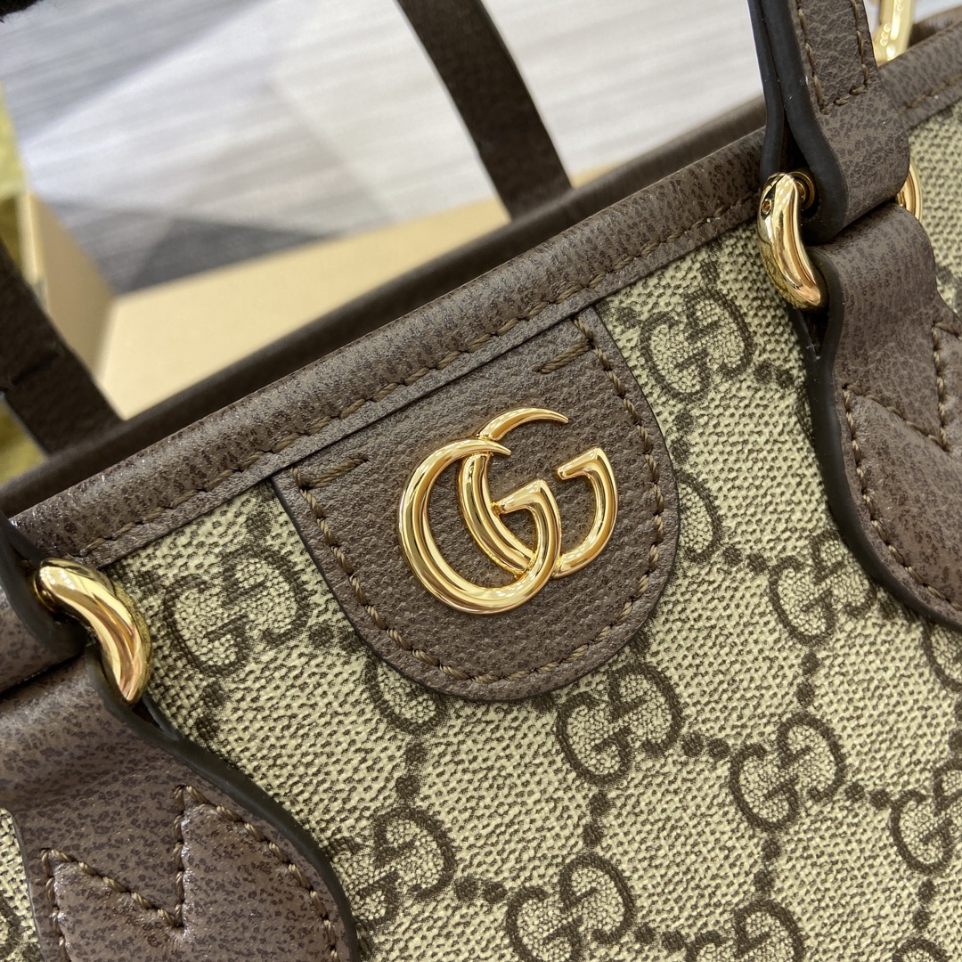 一番安い gucci バックコピー ハンドバッグ 本革 レザー 811716 花柄 上質 ブラウン_6