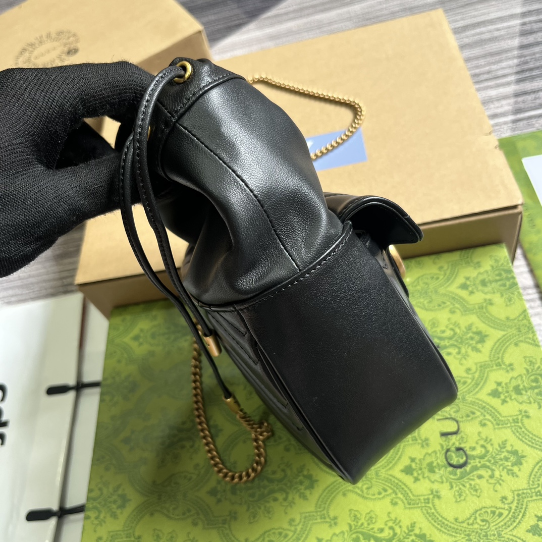 最新到着‼ gucci クラッチ バッグ激安通販 本革 レザー 斜め掛けバッグ ミニ 激安品 ブラック_3