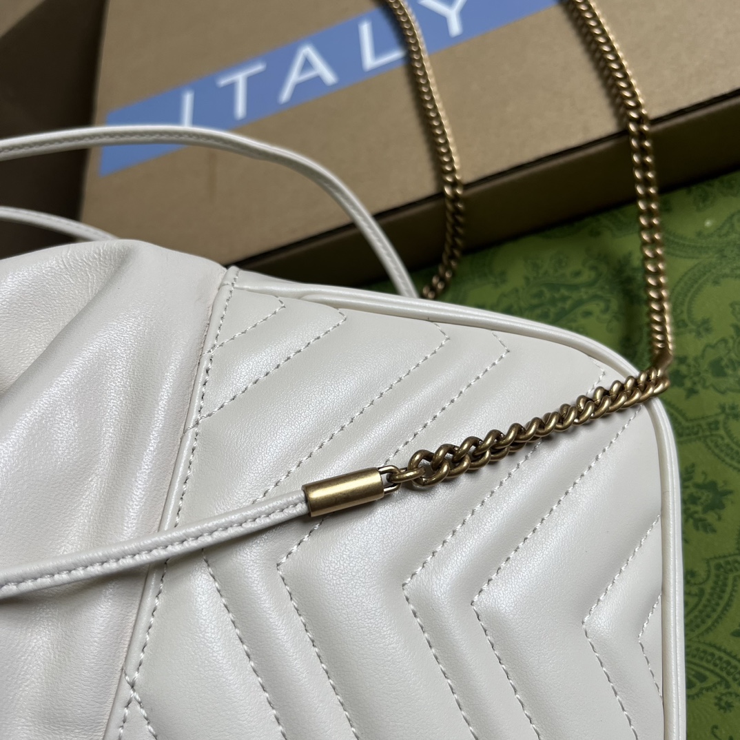 最新到着‼ gucci バック パック偽物 本革 レザー 斜め掛けバッグ ミニ 激安品 ホワイト_8