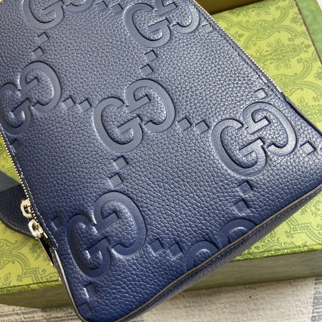 大得価の gucci オフィ ディアコピー 本革 レザー ミニ 斜め掛けバッグ 触り心地が良い ブルー_5