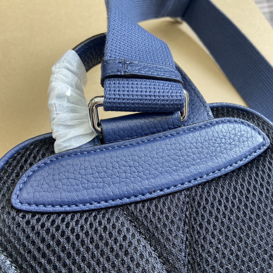 大得価の gucci オフィ ディアコピー 本革 レザー ミニ 斜め掛けバッグ 触り心地が良い ブルー_6