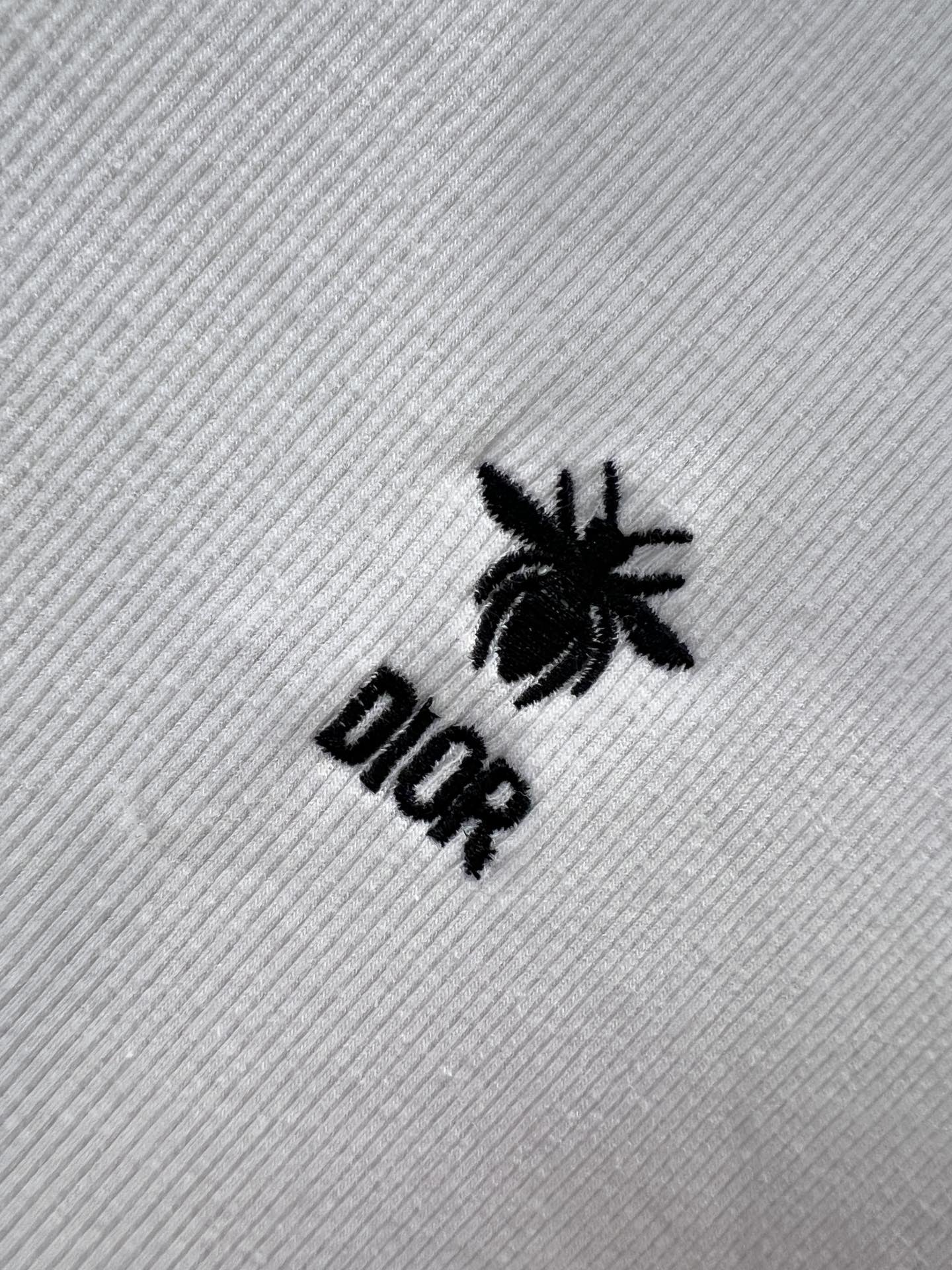 dior レディース tシャツ激安通販 トップス 長袖 ハイネック 純綿 刺繍 シンプル ホワイト_5