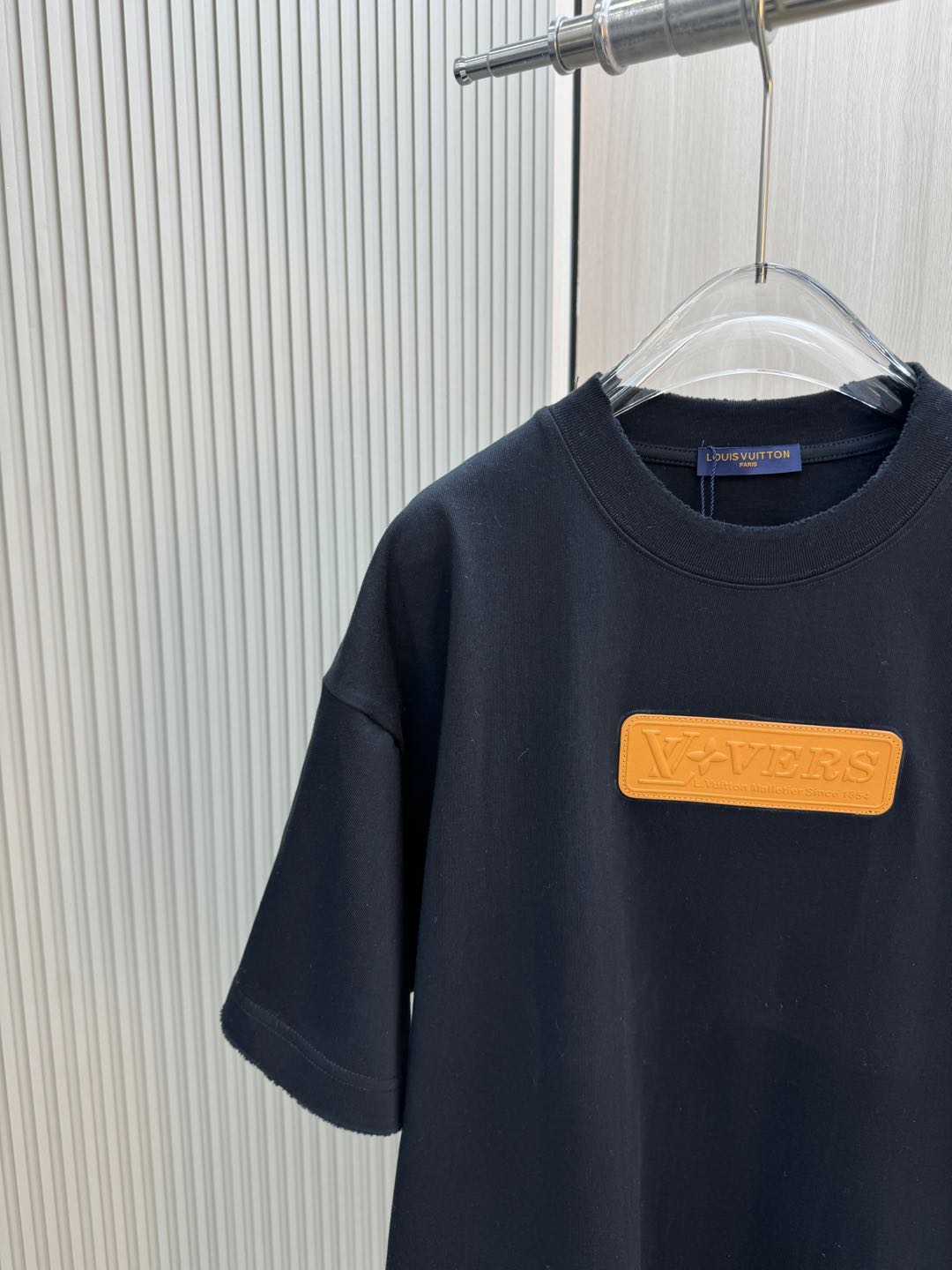 ルイヴィトンtシャツ レディース偽物 トップス 半袖 プリント 純綿 シンプル 男女兼用 プリント ブラック_2