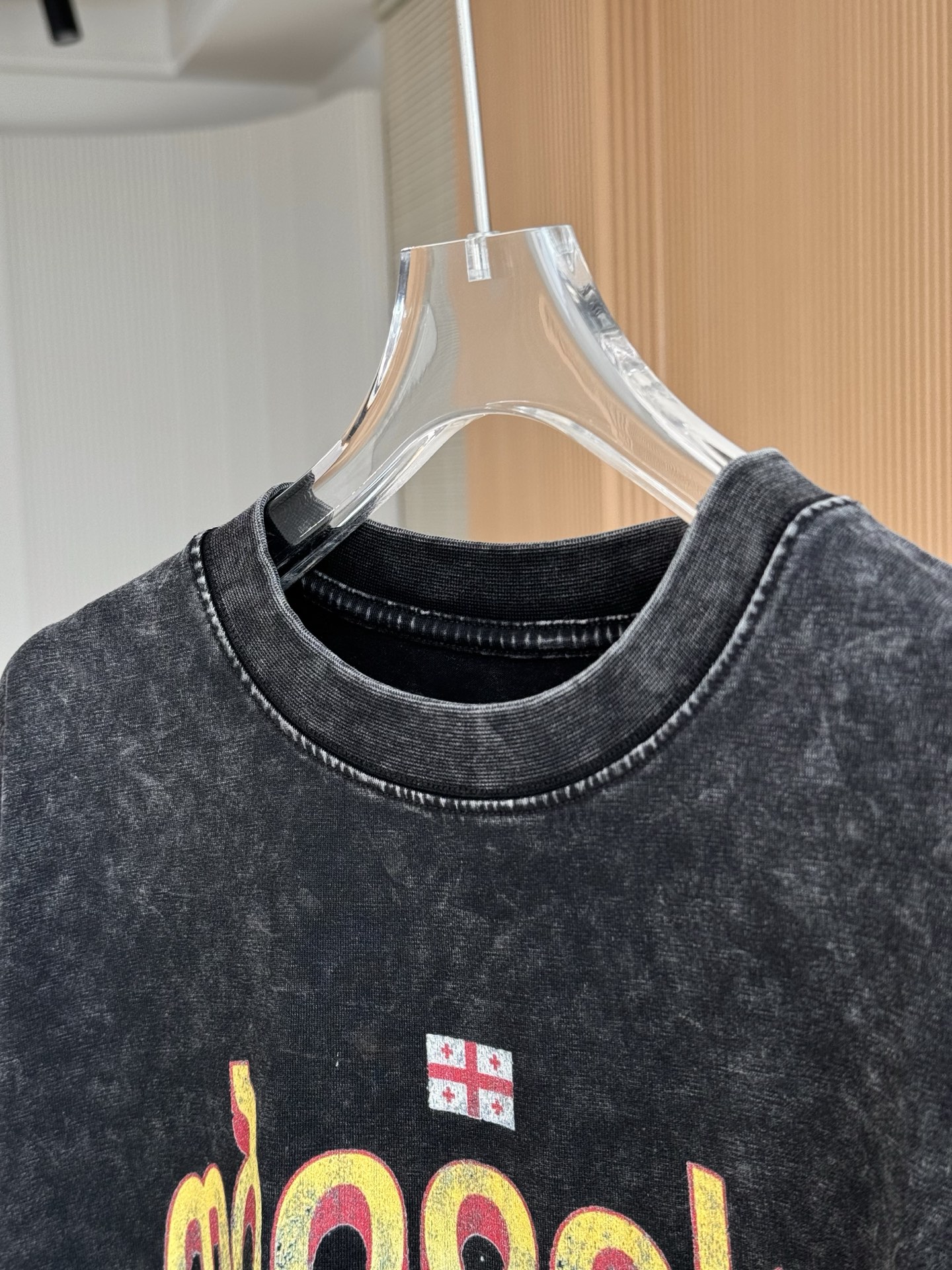 2025年のお買い得品 tシャツ バレンシアガ激安通販 トップス 短袖 100%綿 プリント 男女兼用 ブラック_2