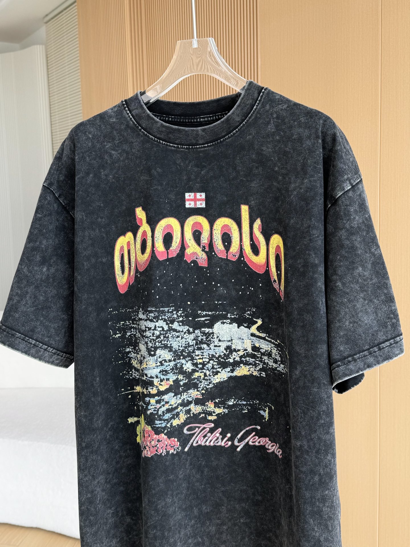 2025年のお買い得品 tシャツ バレンシアガ激安通販 トップス 短袖 100%綿 プリント 男女兼用 ブラック_7