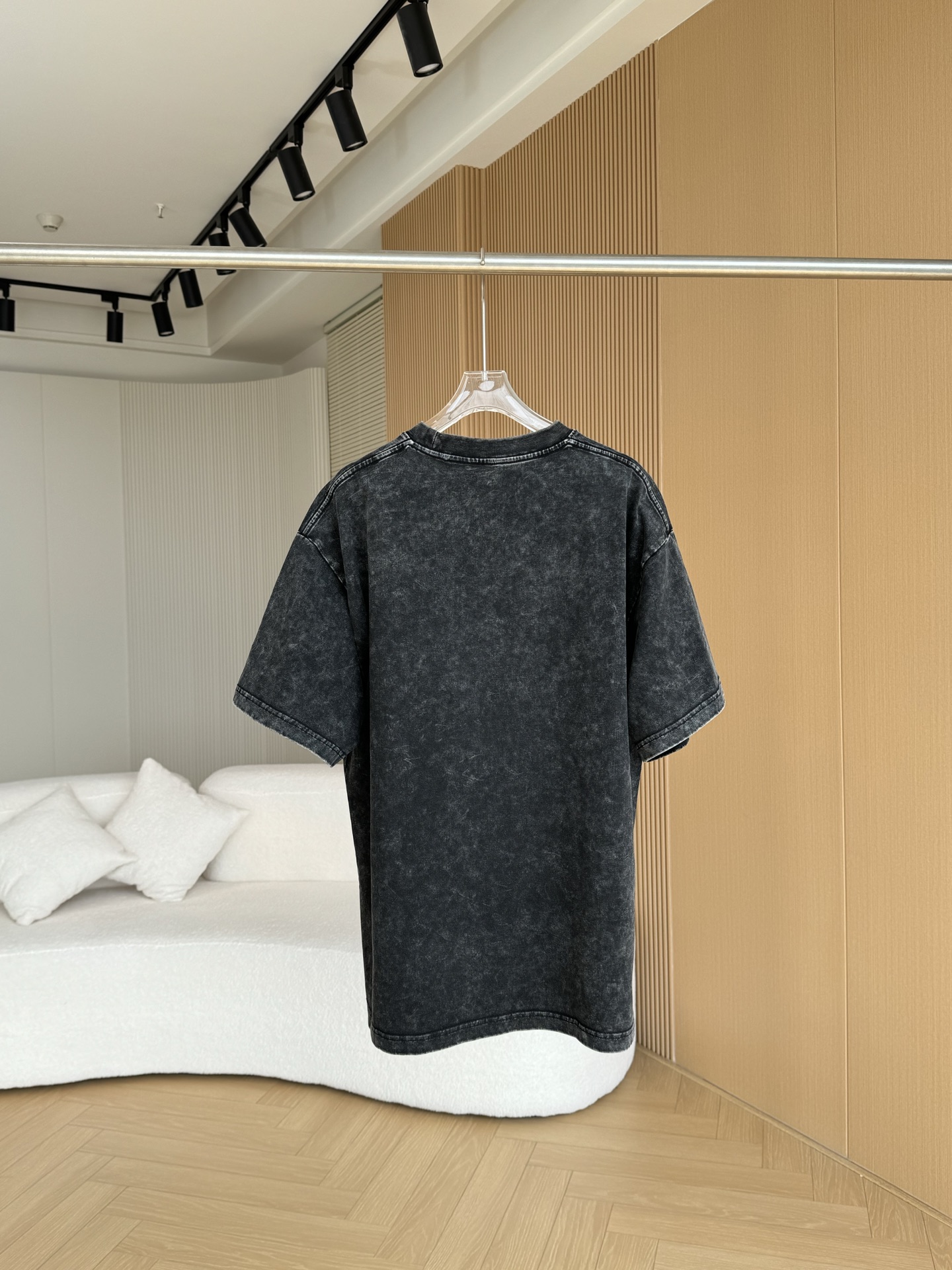 2025年のお買い得品 tシャツ バレンシアガ激安通販 トップス 短袖 100%綿 プリント 男女兼用 ブラック_8