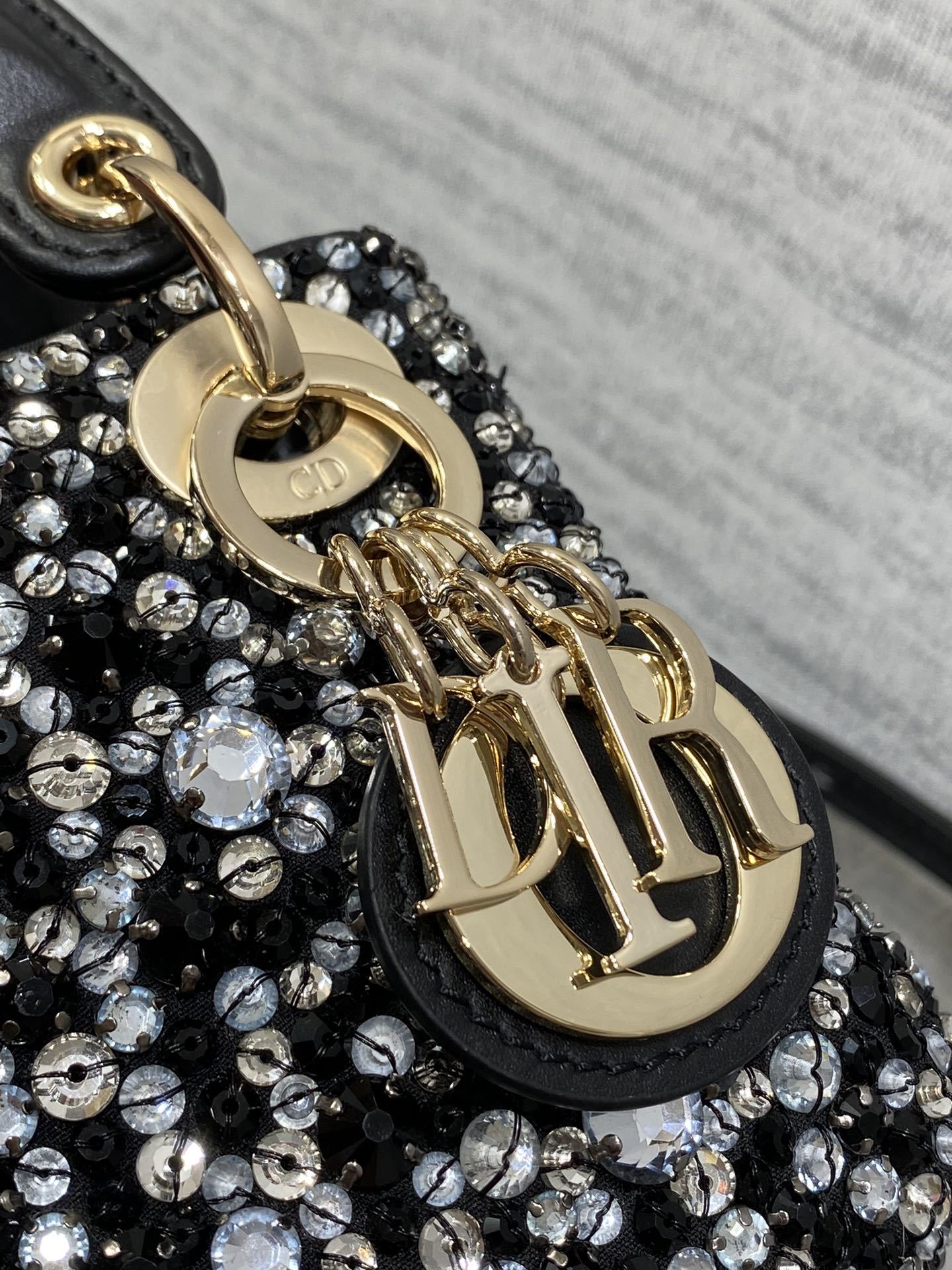 ミニバッグ dior トート バッグ レディスーパーコピー 優雅レディ レザー 牛革 ハンドバッグ 斜め掛け ブラック_3