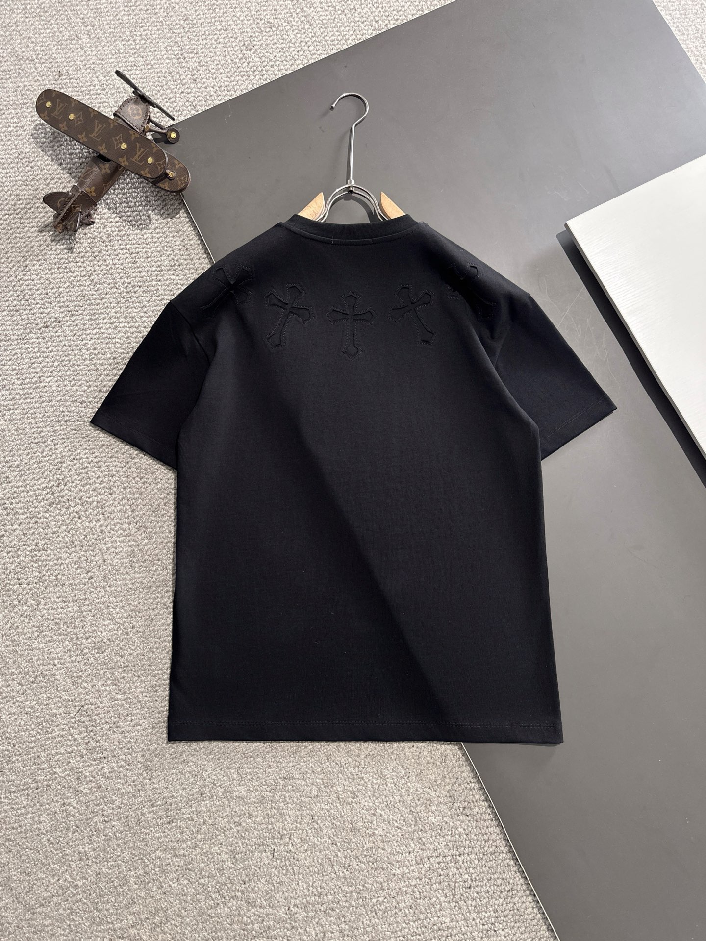 期間限定品 クロムハーツ tシャツ マルチカラーコピー シンプル 短袖 トップス 純綿 ブラック_9
