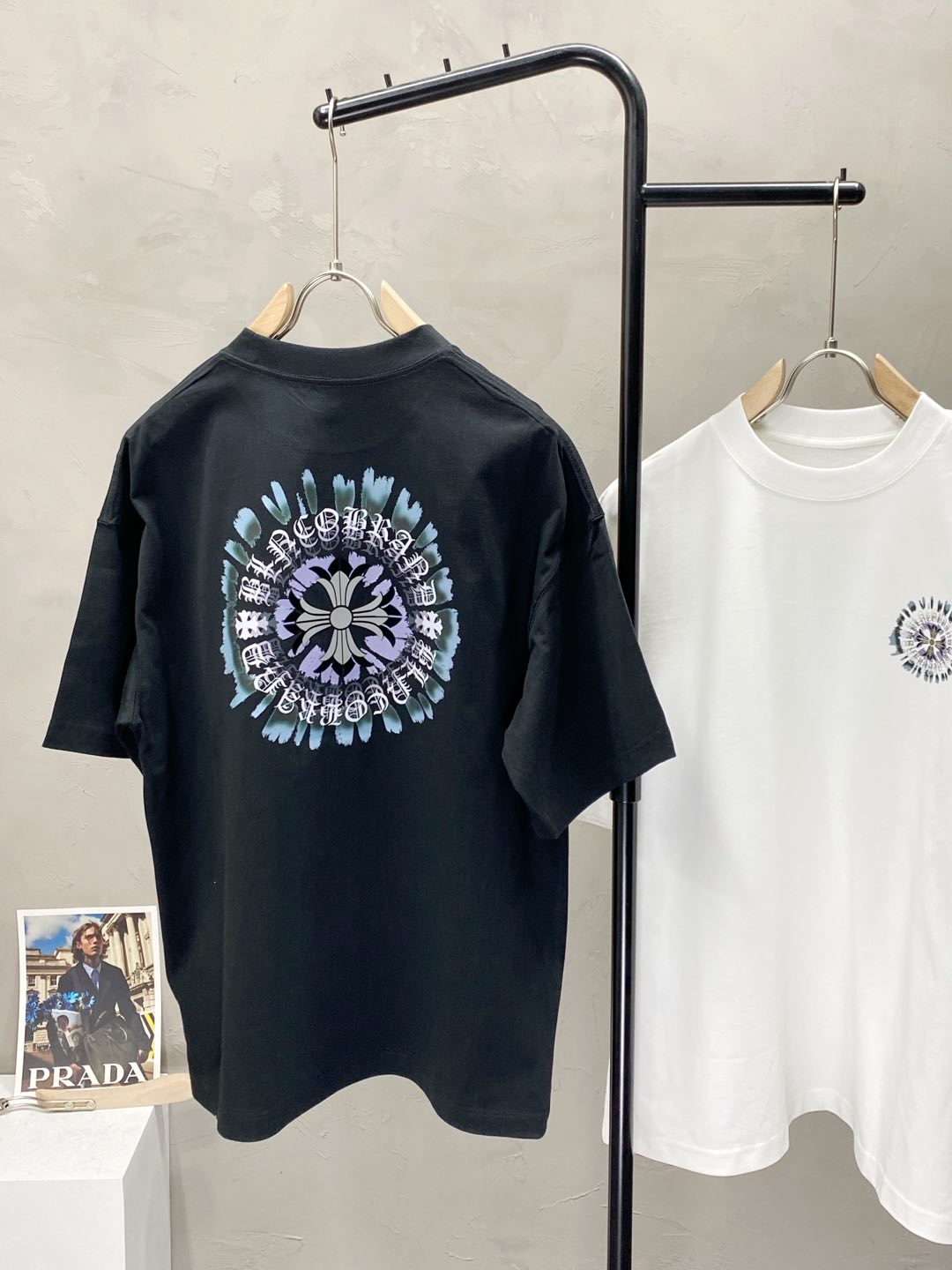 クロムハーツtシャツＮ級品 トップス カジュアル 半袖 純綿 メンズ 柔らかい ロゴプリント 2色可選_2