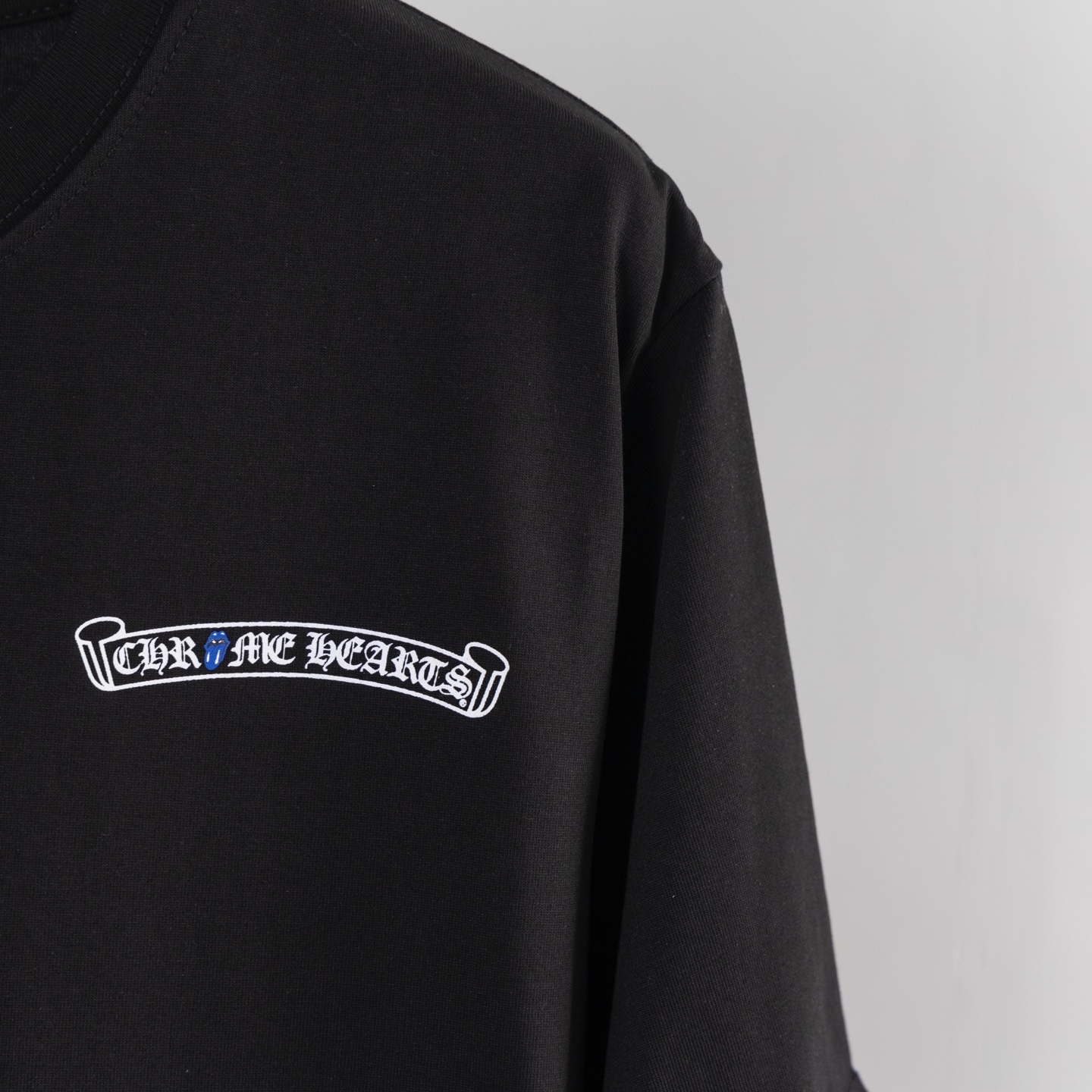 男女兼用 クロムハーツtシャツ 定価偽物 シンプル 柔軟 短袖 プリント トップス 100％綿 SDY2 ブラック_4