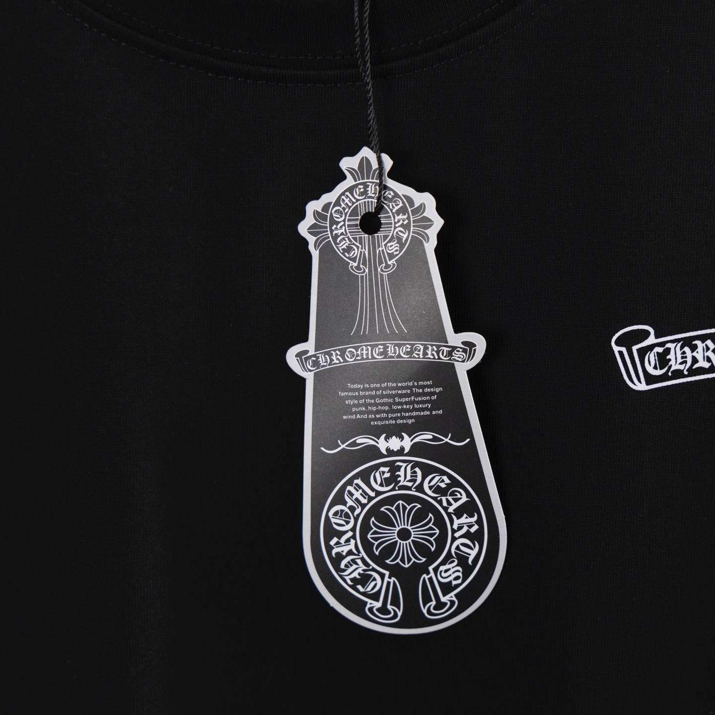 男女兼用 クロムハーツtシャツ 定価偽物 シンプル 柔軟 短袖 プリント トップス 100％綿 SDY2 ブラック_10