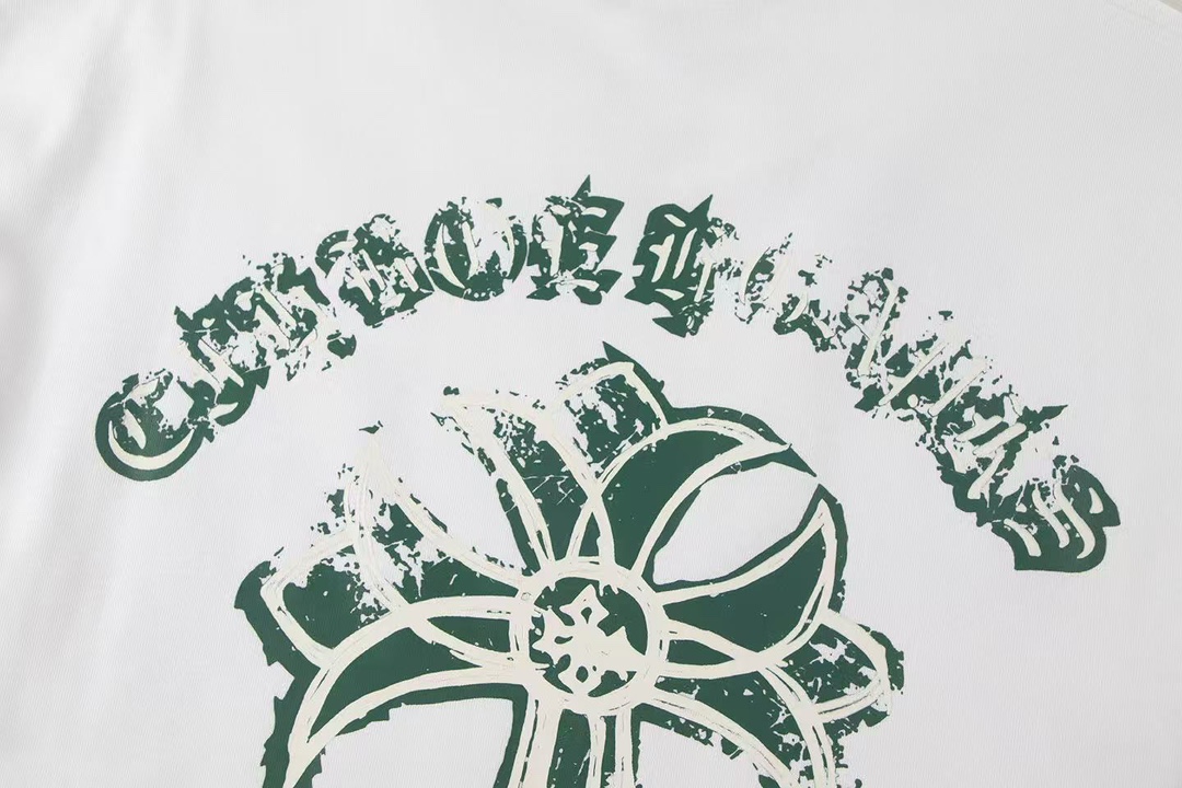 クロムハーツ 衣類偽物 ゆったり 柔軟tシャツ 短袖 プリント トップス 100％綿 シンプル 多色可選_7