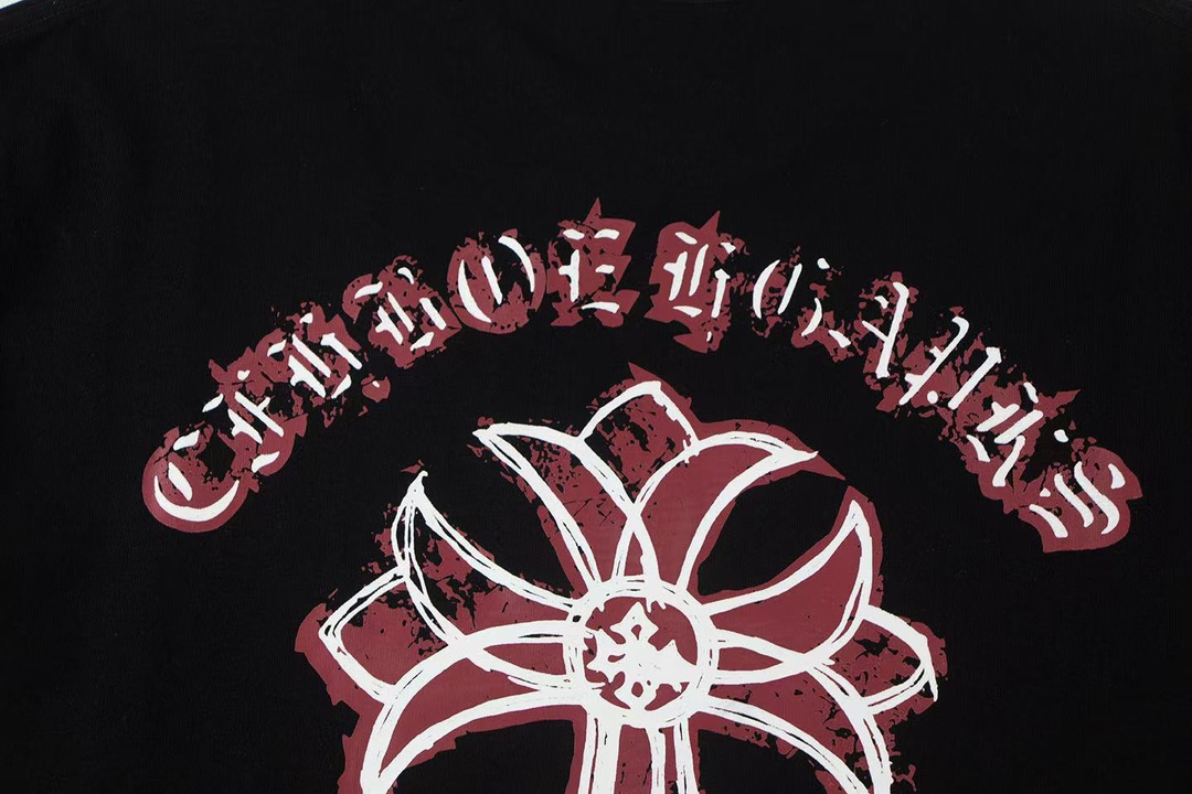 クロムハーツ 衣類偽物 ゆったり 柔軟tシャツ 短袖 プリント トップス 100％綿 シンプル 多色可選_9