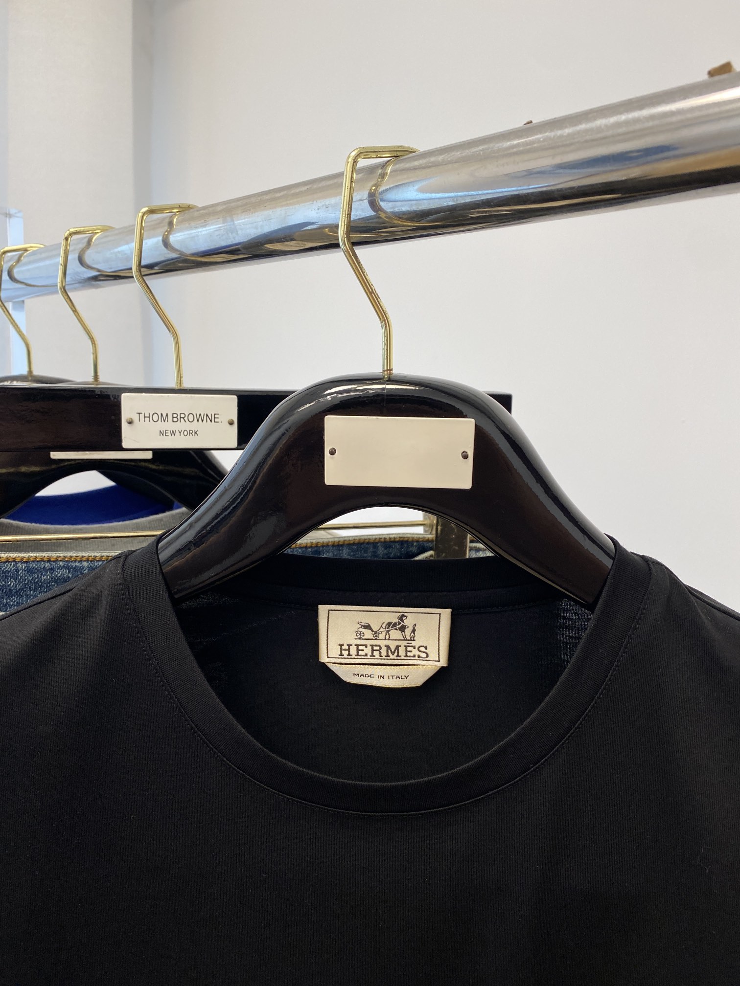 超激得価格 エルメス tシャツ ブログコピー トップス 純綿 ロゴ刺繍 半袖 シンプル ブラック_6