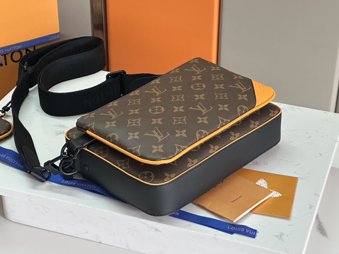 お買い得品 LVヴィトン バッグ 重いコピー 斜め掛けバッグ レザー 牛革 ファッション感 花柄 ブラウン_9