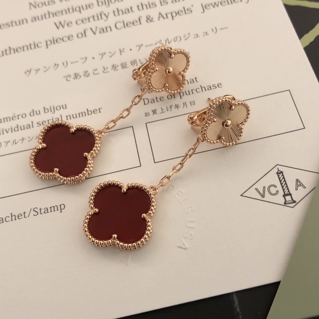 ヴァン クリーフ＆アーぺルイヤリングコピー ファッション アクセサリー 四つ葉 多色可選_2