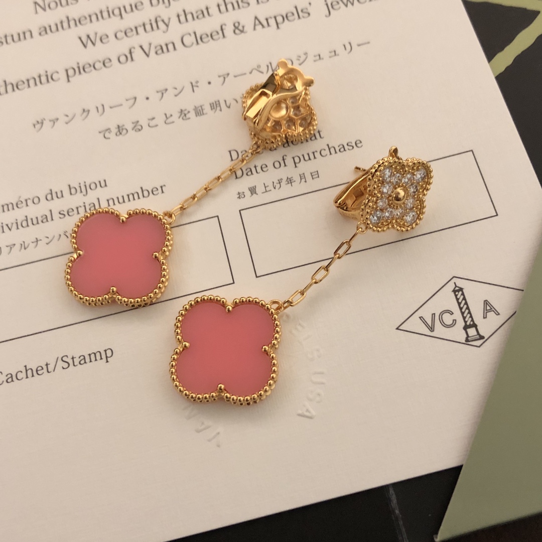 ヴァン クリーフ＆アーぺルイヤリングコピー ファッション アクセサリー 四つ葉 多色可選_7