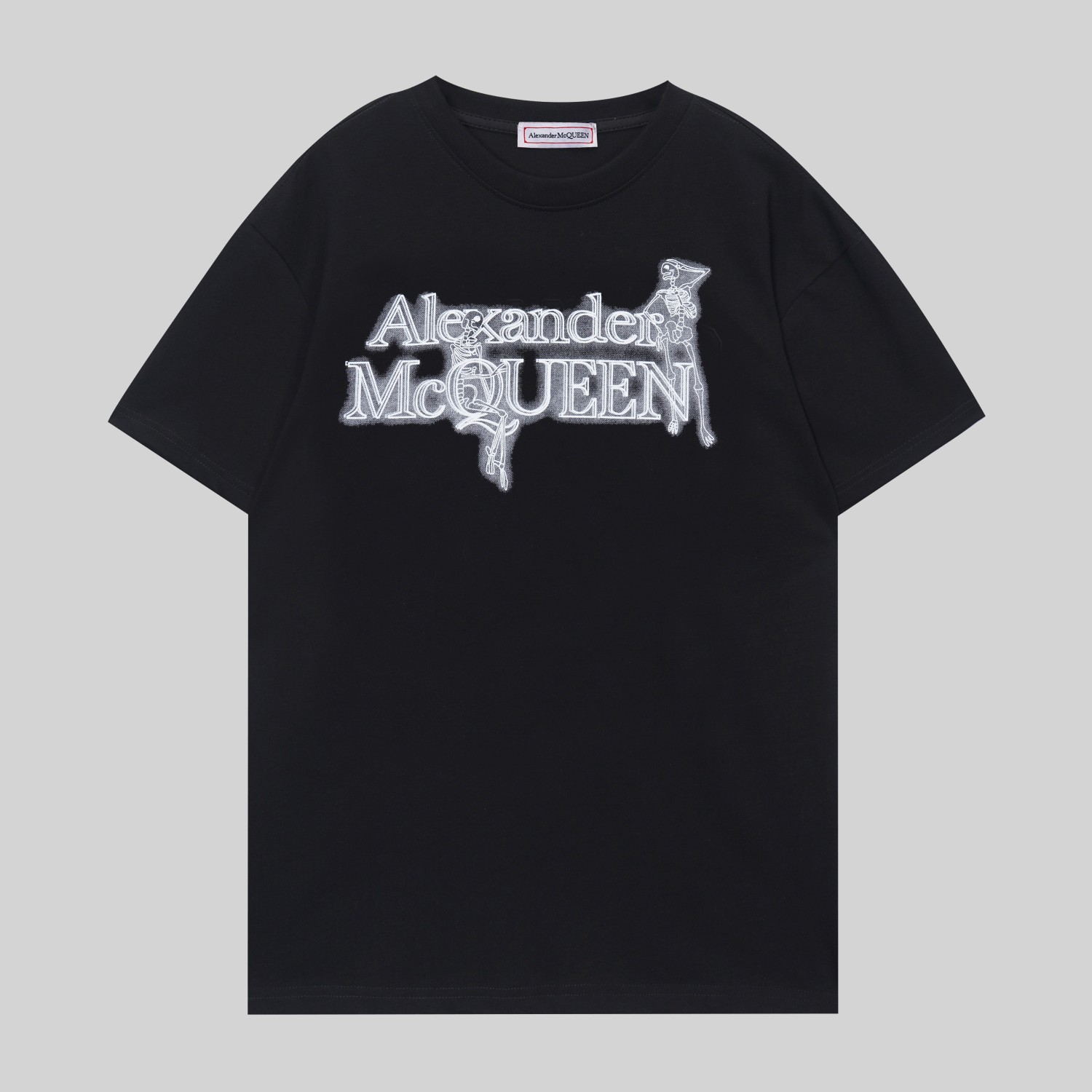 アレキサンダーマックイーンロゴ激安通販 純綿Ｔシャツ トップス 短袖 プリント G1073 2色可選_3