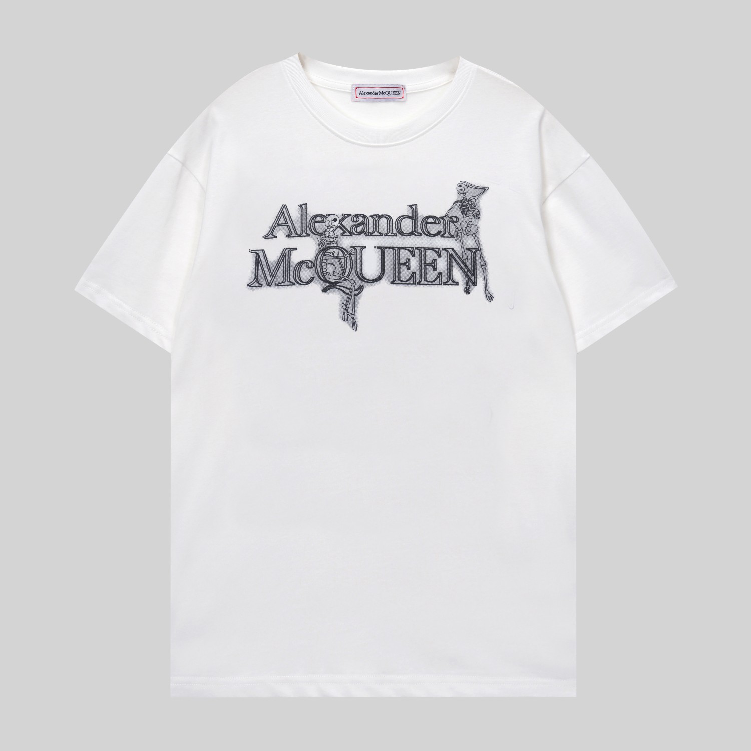 アレキサンダーマックイーンロゴ激安通販 純綿Ｔシャツ トップス 短袖 プリント G1073 2色可選_5