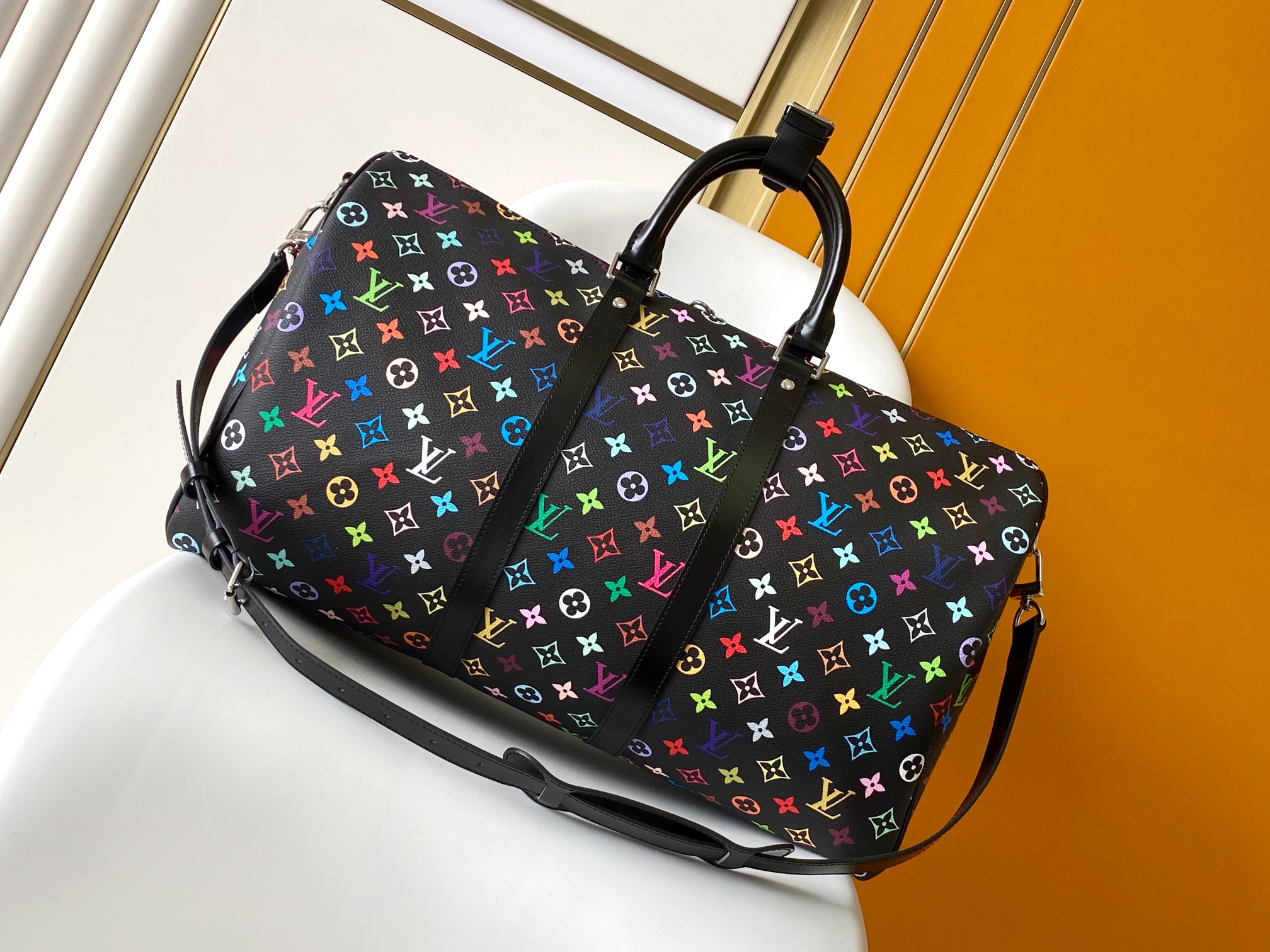 ヴィトン バッグ 色移りＮ級品 ハンドバッグ 牛革 レザー 旅行バッグ 大容量   M13745 ブラック_3