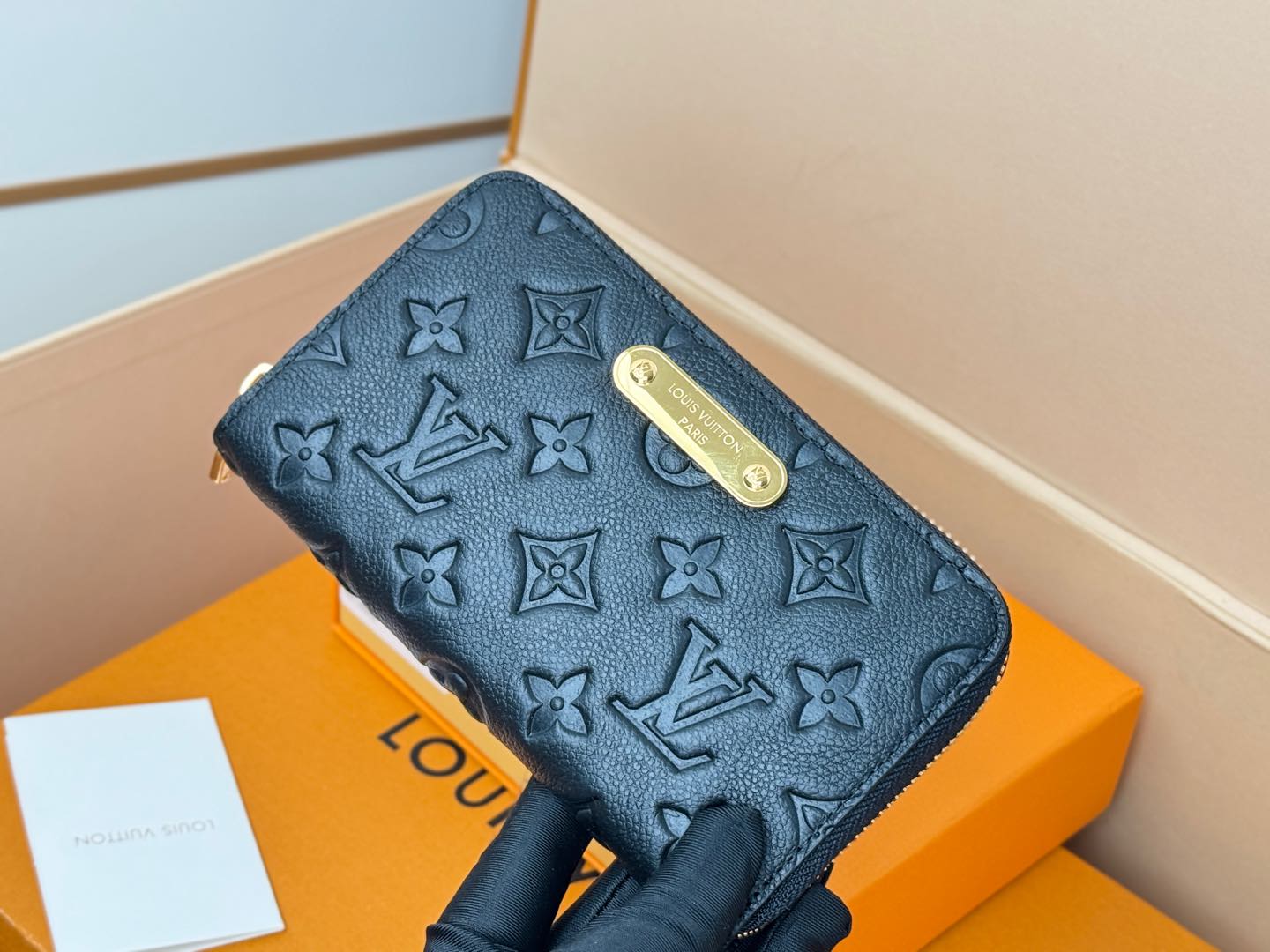 ルイヴィトン財布 折りたたみスーパーコピー ロング 牛革 レザー ファッション 実用 M12425 ブラック_9