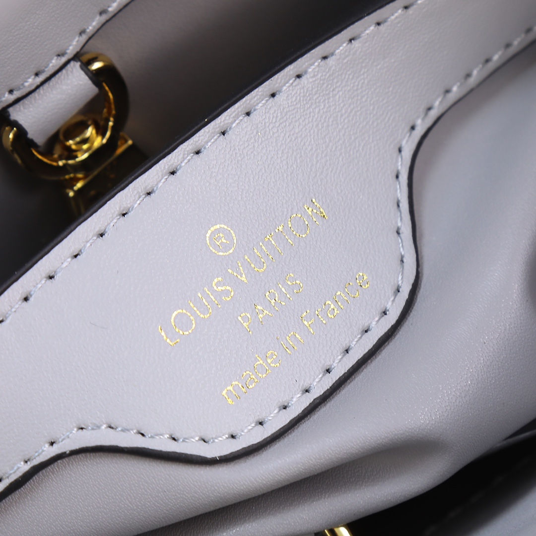 LV ルイヴィトンバッグ 黒偽物 斜め掛け シンプル 牛革 ハンドバッグ 優雅レディ グレー_7