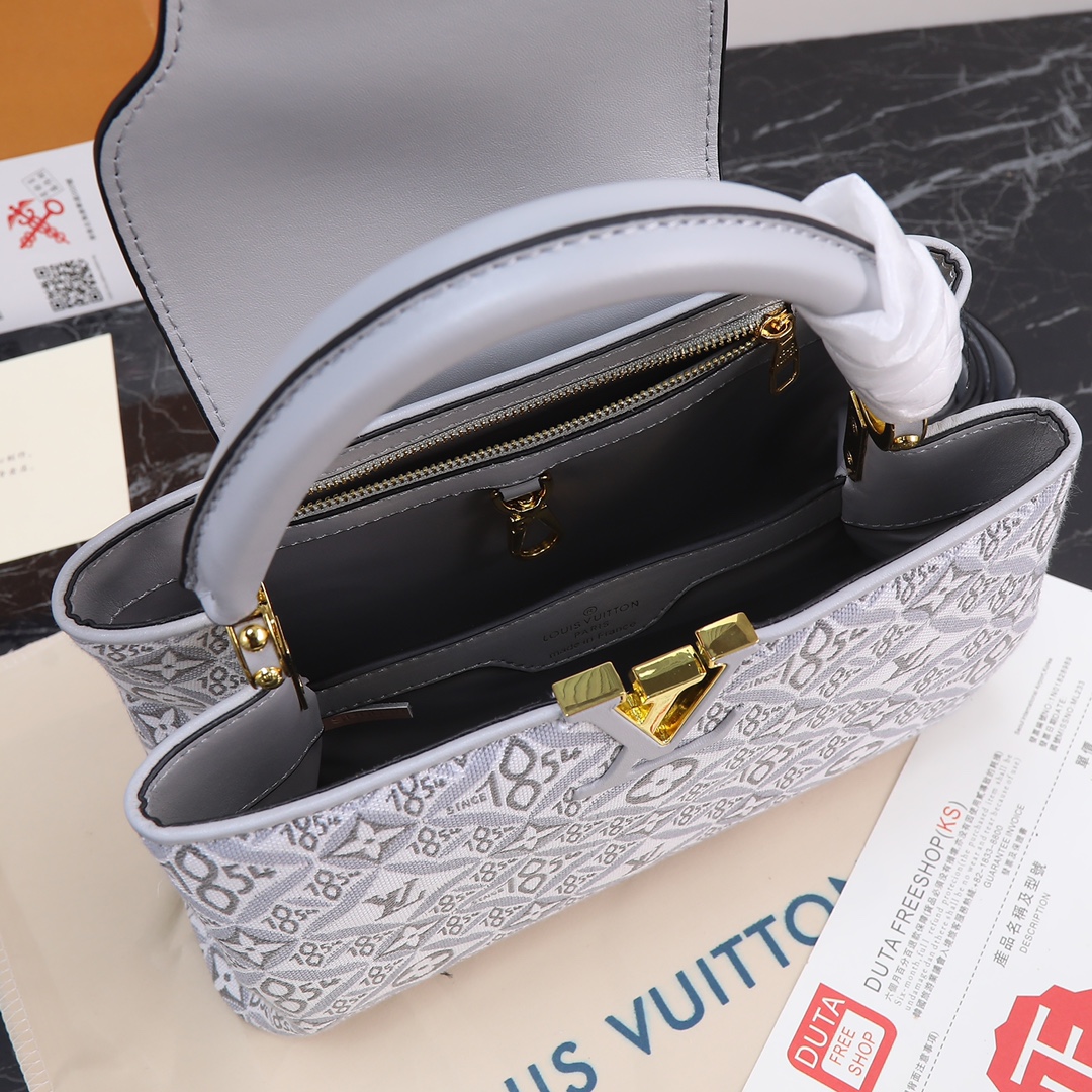 LV ルイヴィトンバッグ 黒偽物 斜め掛け シンプル 牛革 ハンドバッグ 優雅レディ グレー_9