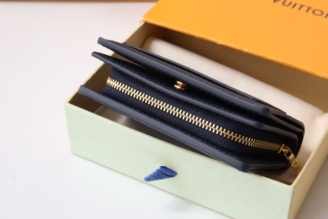 LV ルイヴィトン財布 ウィスーパーコピー 牛革 柔らかい 二つ折り プリント M83362 ブラック_3