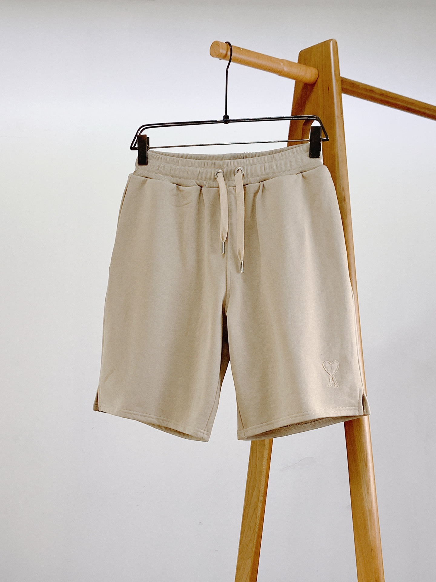 amiズボンＮ級品 カジュアル ショットパンツ 純綿 柔らかい 杏色_1