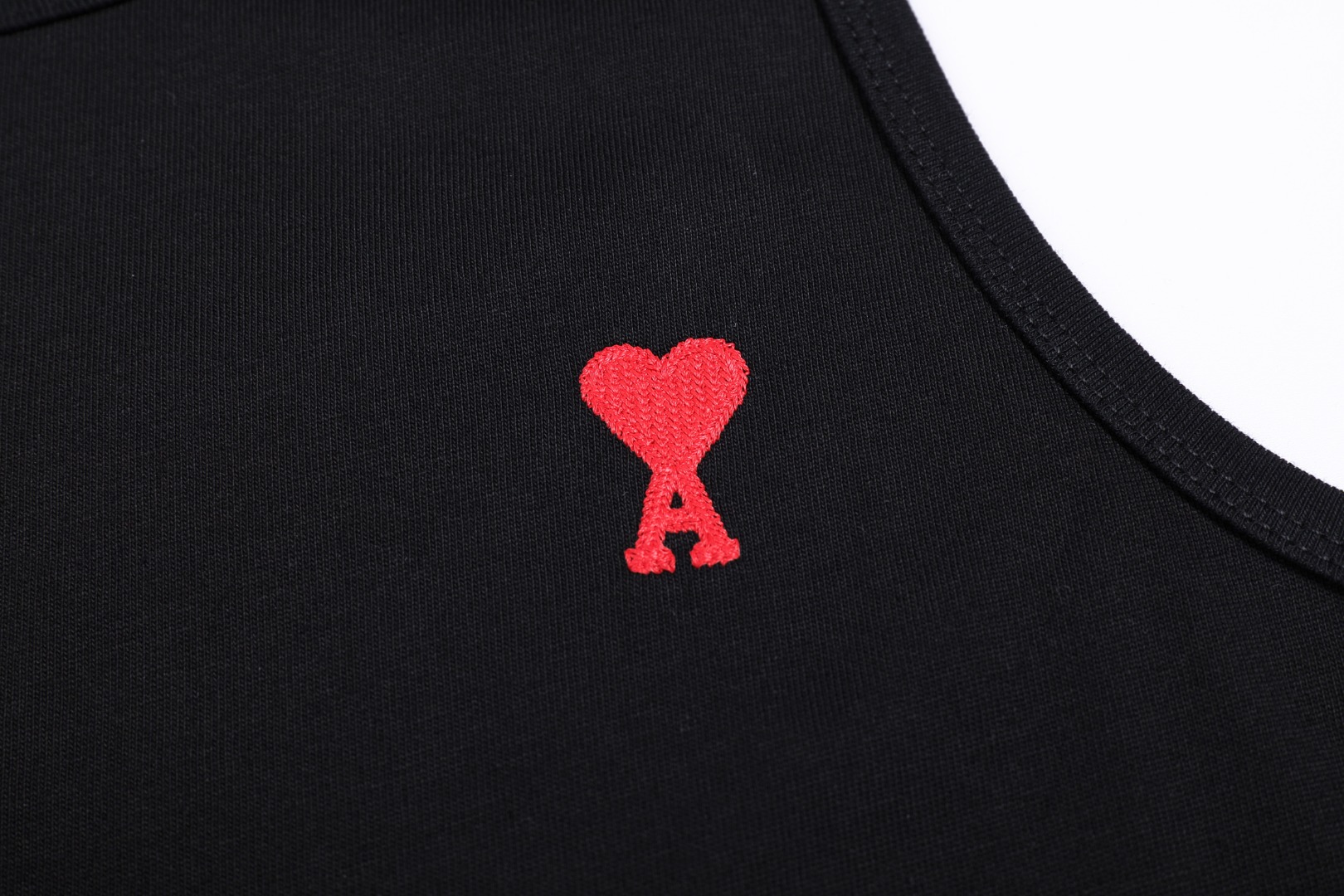 期間限定品 ami 黒tシャツ激安通販 トップス 純綿 無袖 アレクサンドルマテュッシ ブラック_4