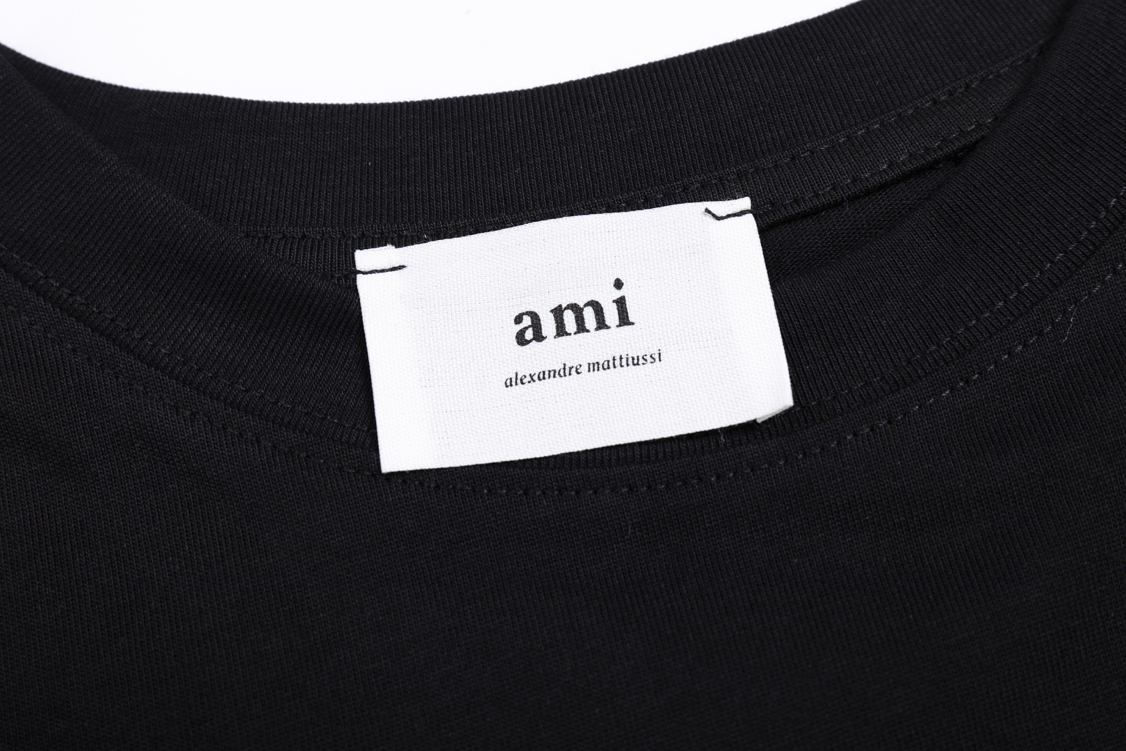 AMI アレクサンドルマテュッシｔシャツスーパーコピー 涼しい トップス 純綿 ゆったり 激安 ブラック_3